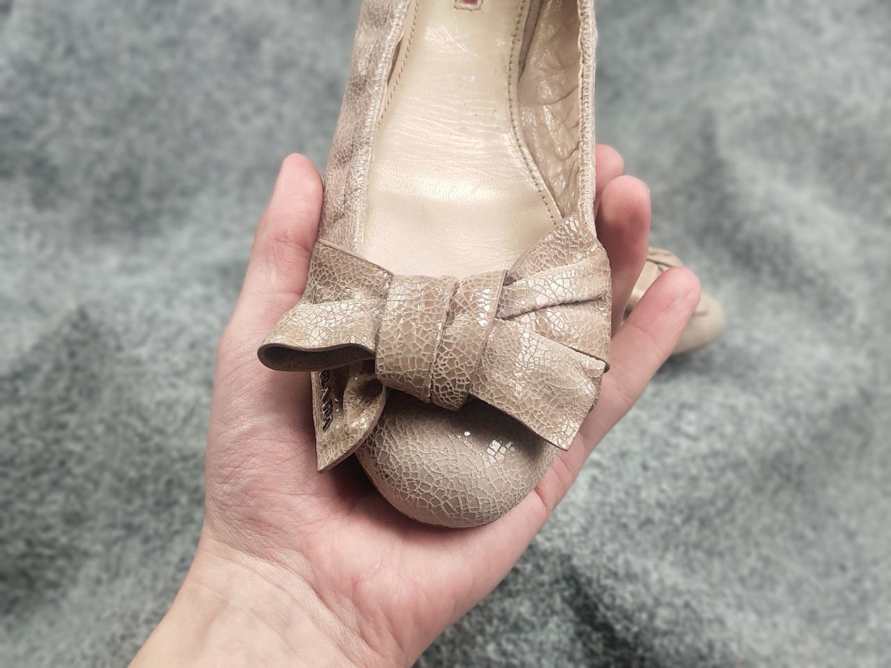Prada Prada Vintage Logo Slip On bow Ballerina Ballet Flats Shoes Size US 9 / IT 39 - 15 Thumbnail