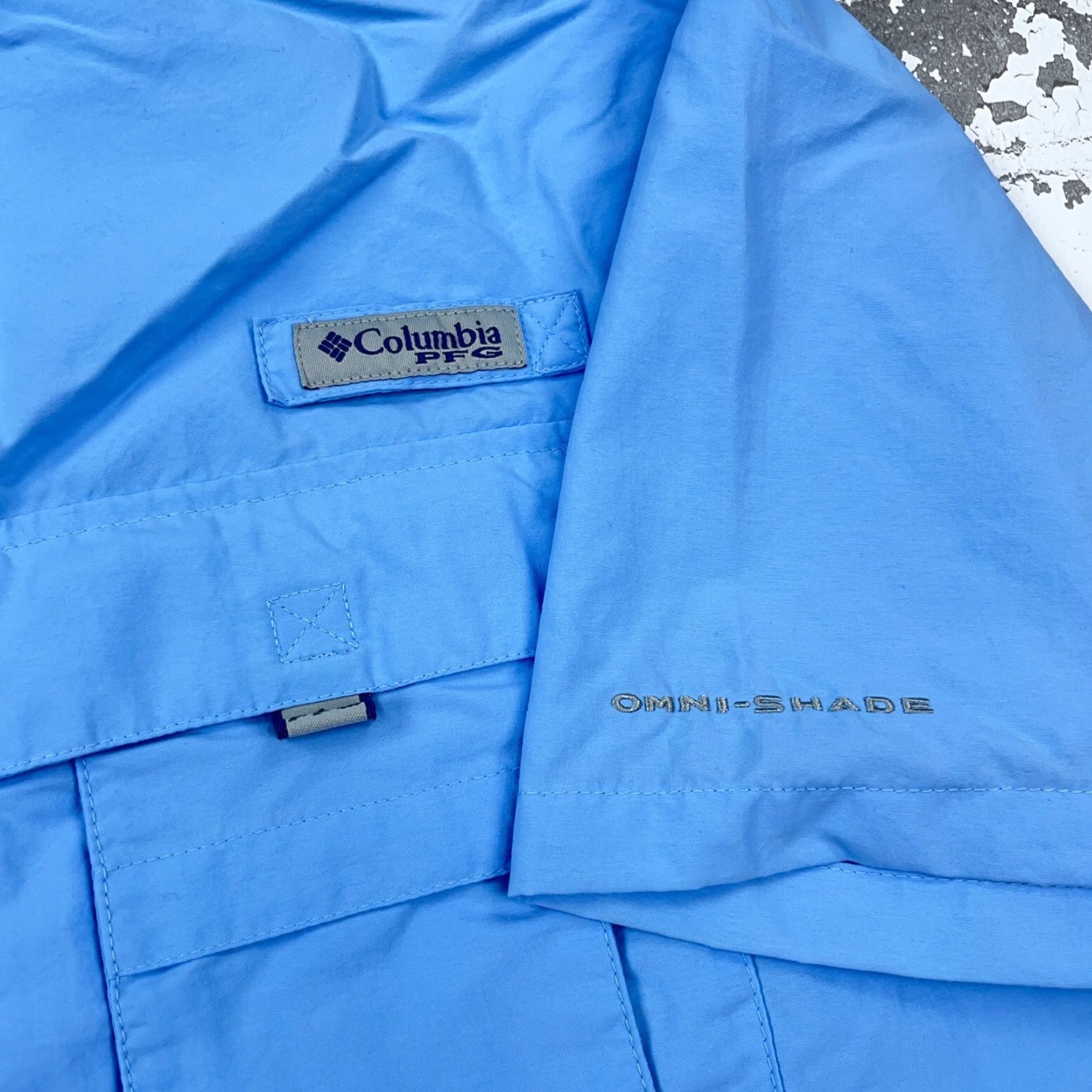 Vintage VINTAGE Columbia PFG Shirt Men Medium Blue Button-Up Camp Outdoor Performance Fishing 07 Size US M / EU 48-50 / 2 - 4 Thumbnail