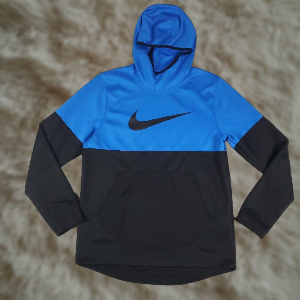 Nike Nike Dri-Fit Hoodie Mens M Pullover Sweatshirt Blue Swoosh Athletic Graphic Print Pockets Lightweight Moisture Wicking Sportswear Size US M / EU 48-50 / 2 - 1 Thumbnail