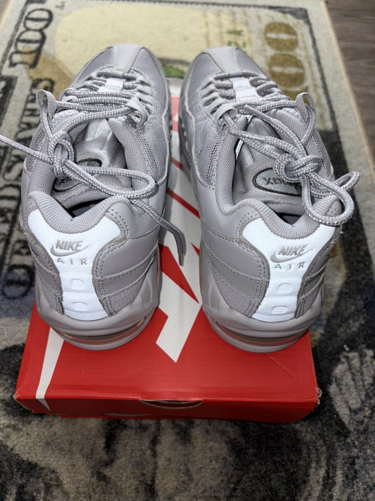 Nike Nike Air Max 95 OG Big Bubble Wolf Grey Size US 12 / EU 45 - 6 Thumbnail