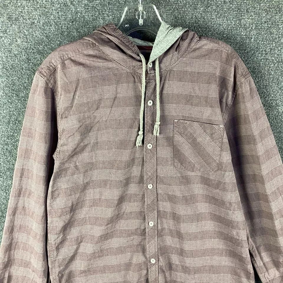 Buffalo David Bitton Buffalo David Bitton Shirt Men's Large Hooded Drawstring Size US L / EU 52-54 / 3 - 2 Thumbnail