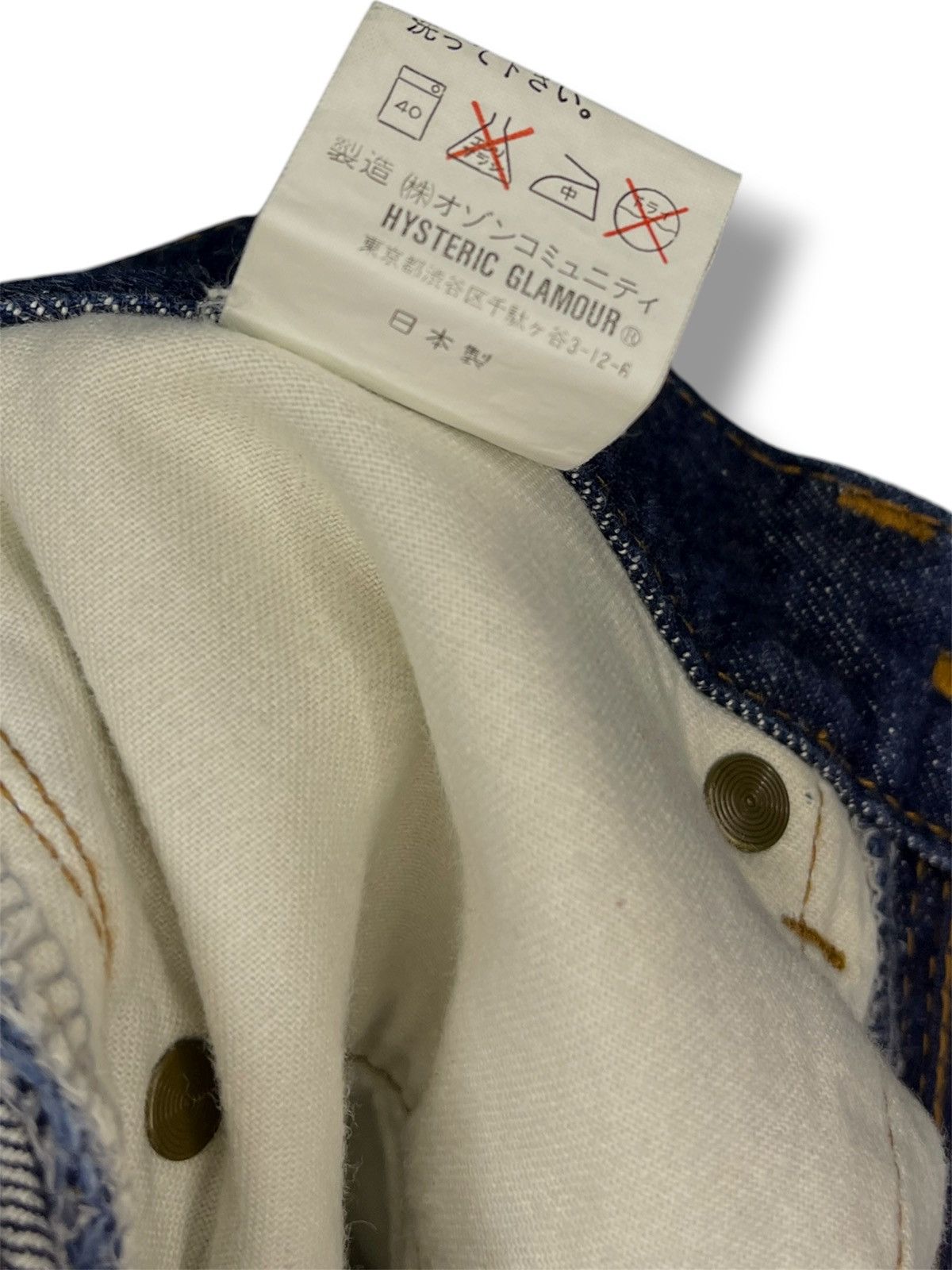 Hysteric Glamour Hysteric Glamour Japan Dark Blue Denim Y2K Style Size US 26 / EU 42 - 8 Thumbnail
