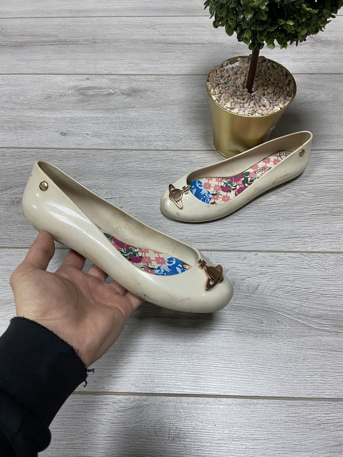 Melissa × Vivienne Westwood Vivienne Westwood x Melissa ballet flats big gold Orb Size US 7 / IT 37 - 2 Thumbnail