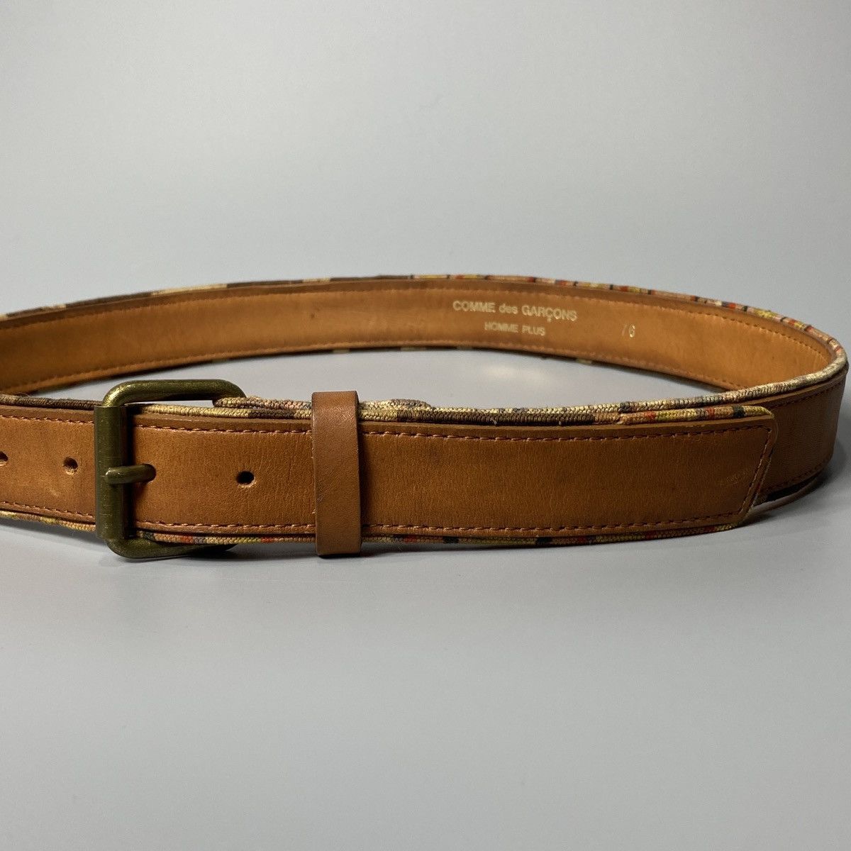 Comme des Garcons Homme Plus Brown Leather Belt Size ONE SIZE - 4 Thumbnail
