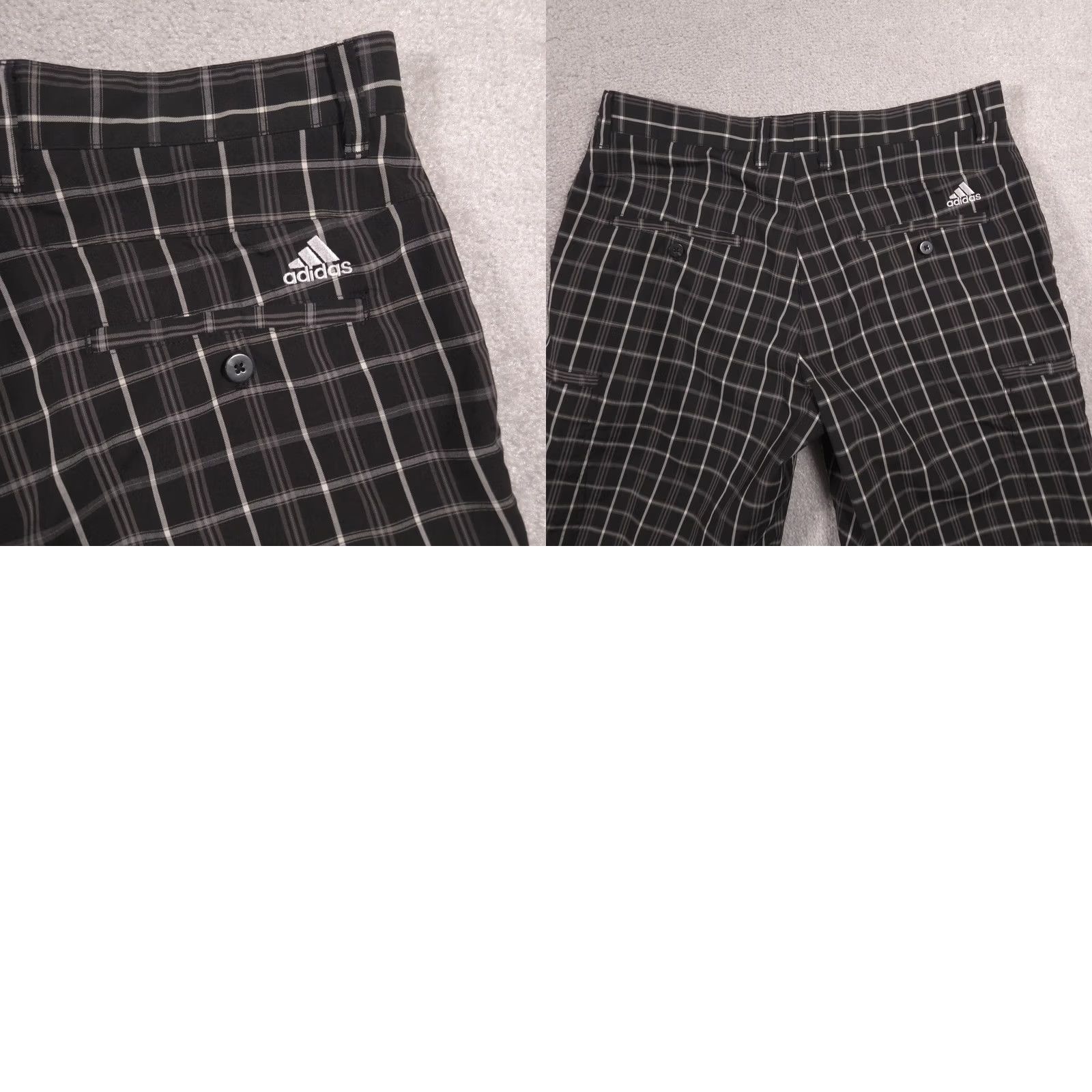 Adidas Adidas Shorts Mens 32 Black Plaid Golf Stretch Athletic Pockets Mens Shorts Size US 32 / EU 48 - 9 Thumbnail