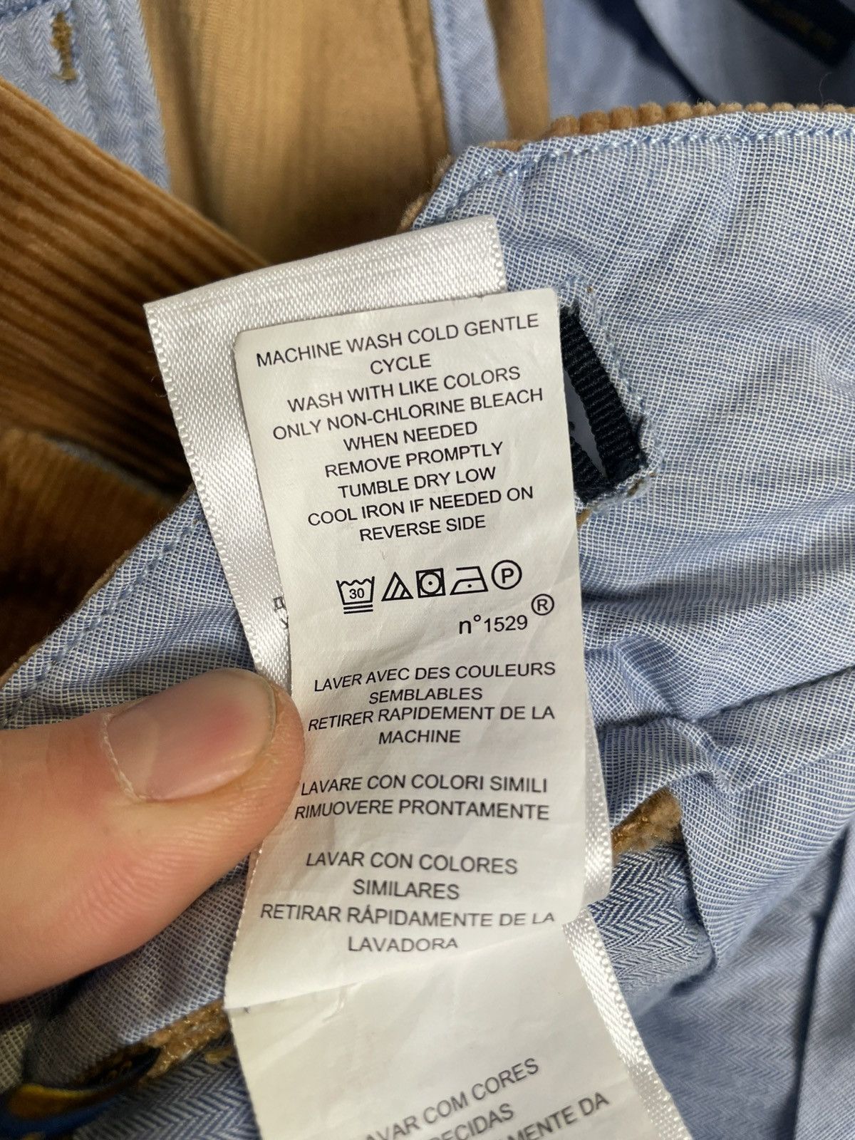 Polo Ralph Lauren Polo Ralph Lauren Wide Cord Classic Fit Pants 34/30 Size US 34 / EU 50 - 11 Thumbnail