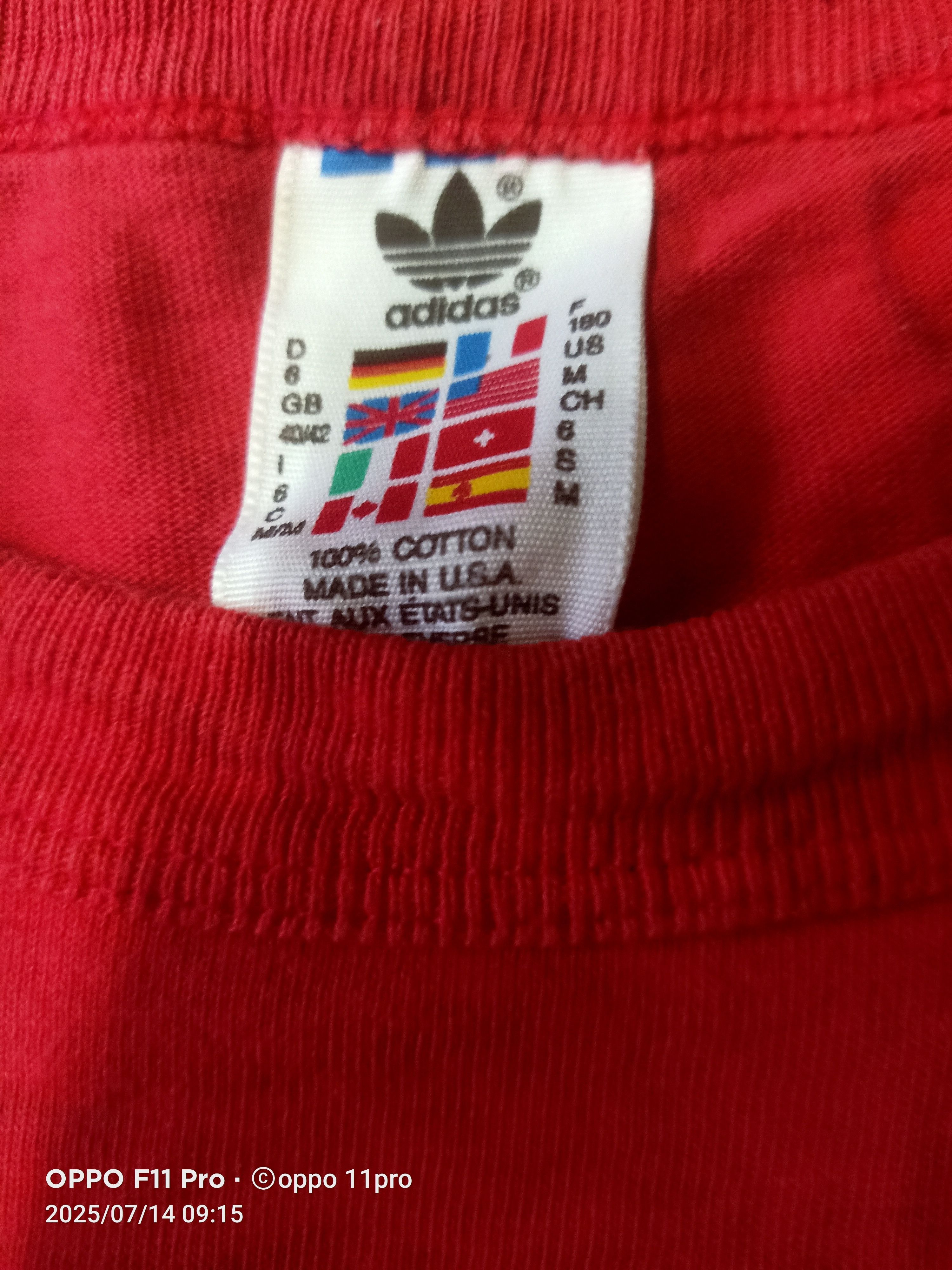 Adidas 🌟Vintage 90s Adidas Ranglan Would Cup Team 🌟 Size US M / EU 48-50 / 2 - 7 Thumbnail