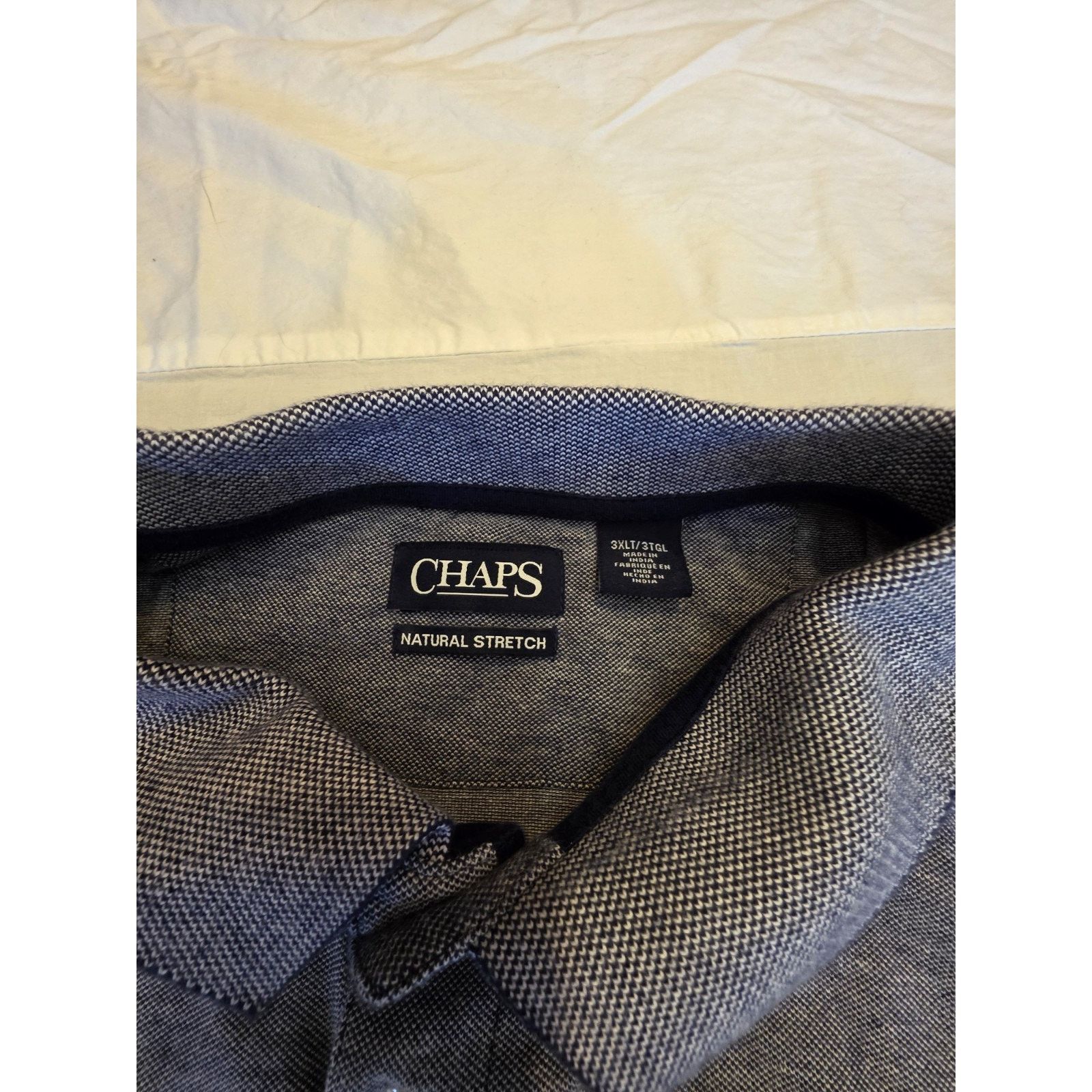 Chaps Chaps Natural Stretch Men's Blue Golf Polo Size 3XL Size US XXL / EU 58 / 5 - 4 Thumbnail