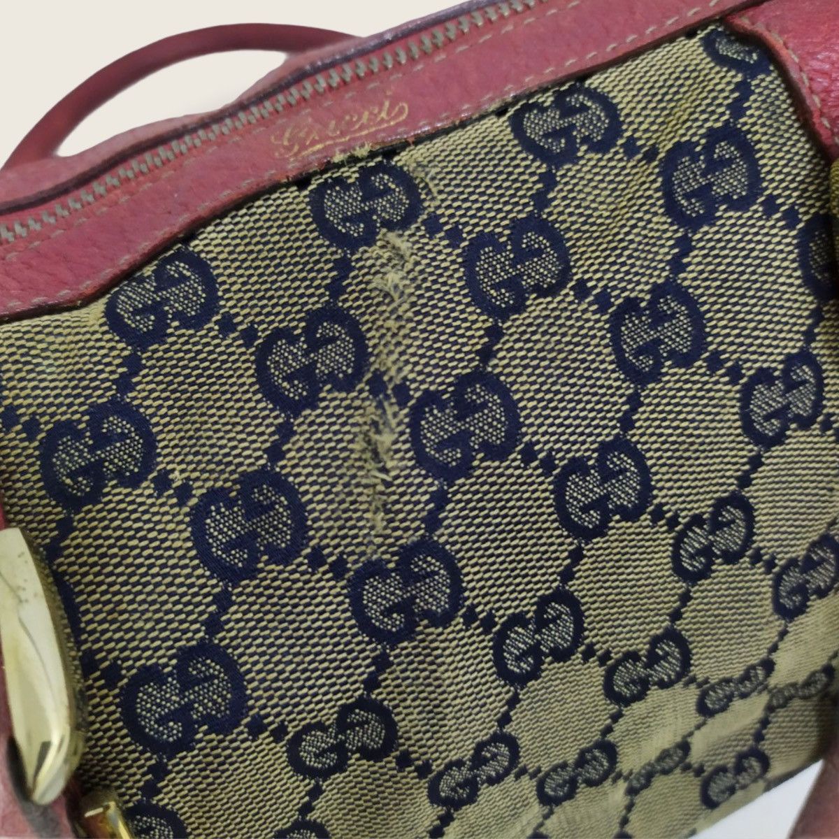 Gucci ‼️LASTDROP‼️ AUTHENTIC GUCCI GG CANVAS MINI BOSTON BAG Size ONE SIZE - 6 Thumbnail