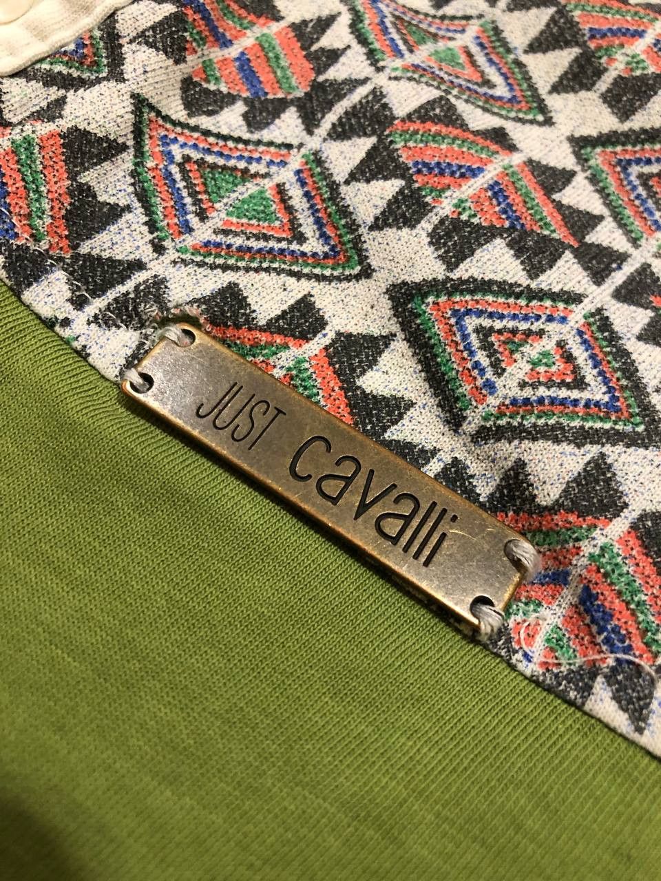 Just Cavalli Vintage Polo green Just Cavalli T-shirt Y2K size L Size US L / EU 52-54 / 3 - 4 Thumbnail