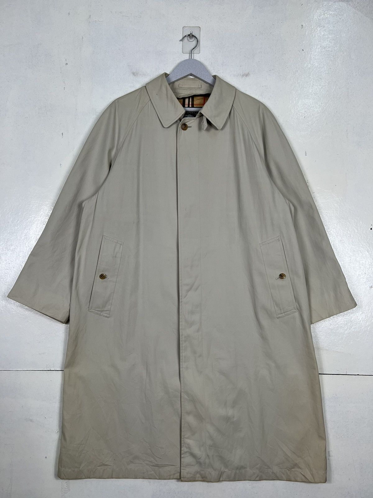 Burberry 🔥 VINTAGE BURBERRY NOVA CHECK TRENCH COAT Size US M / EU 48-50 / 2 - 2 Thumbnail