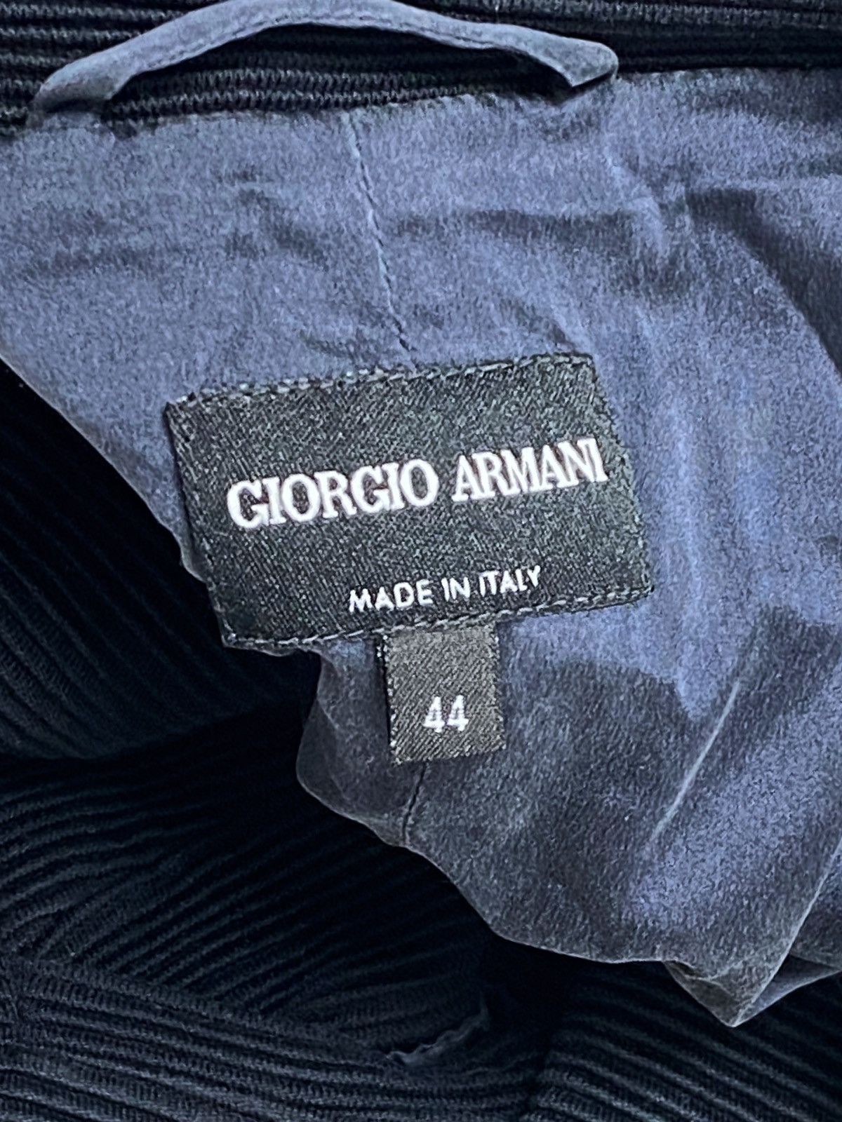 Giorgio Armani Vintage GIORGIO ARMANI Deep Navy Blazer Size XS / US 0-2 / IT 36-38 - 4 Thumbnail