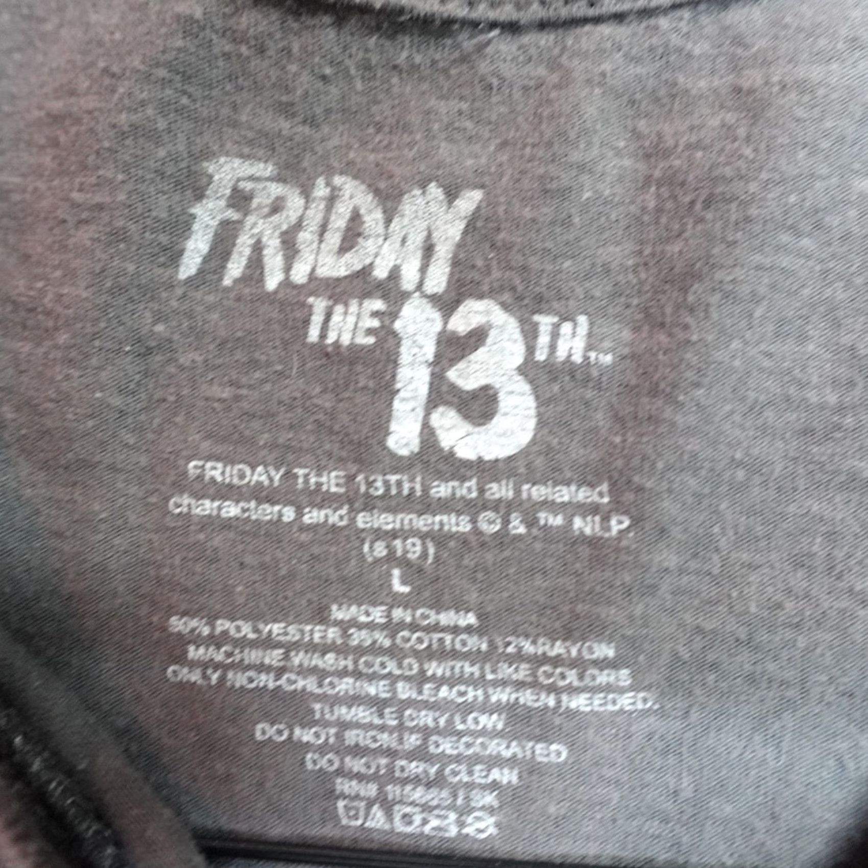Doublet Friday 13th Shirt Large Gray Part 8 Japanese ed. Double Sided T-Shirt Men L Gray Jersey Crew Neck Short Sleeve The Rock Unbranded Size US L / EU 52-54 / 3 - 3 Thumbnail