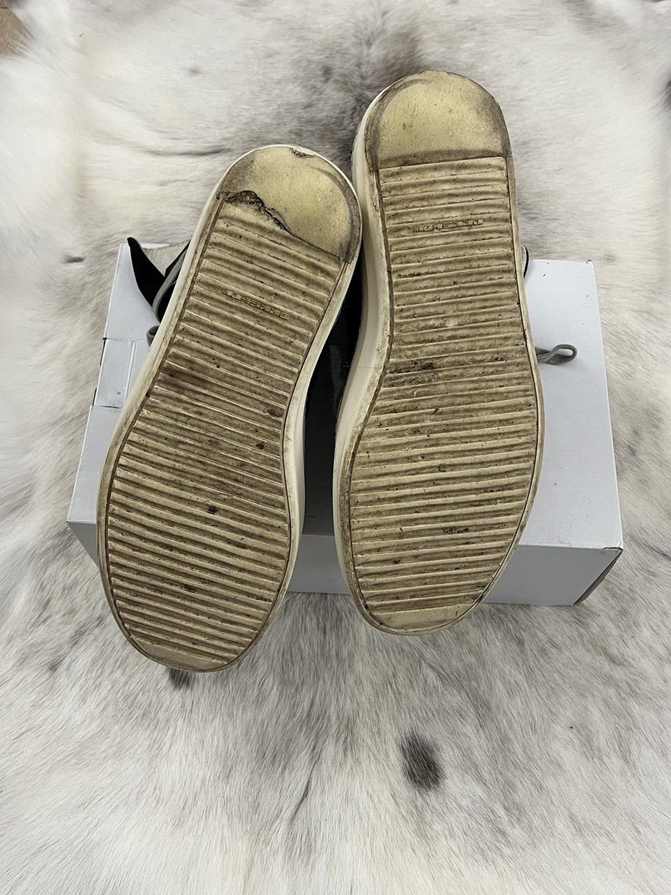 Rick Owens Drkshdw Rick Owens Drkshdw Hexagram High-Top Sneakers Black/milk Size US 10 / EU 43 - 8 Thumbnail
