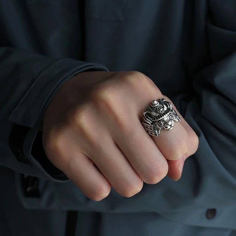 Other Retro Samurai Cat Ring Size ONE SIZE - 4 Thumbnail