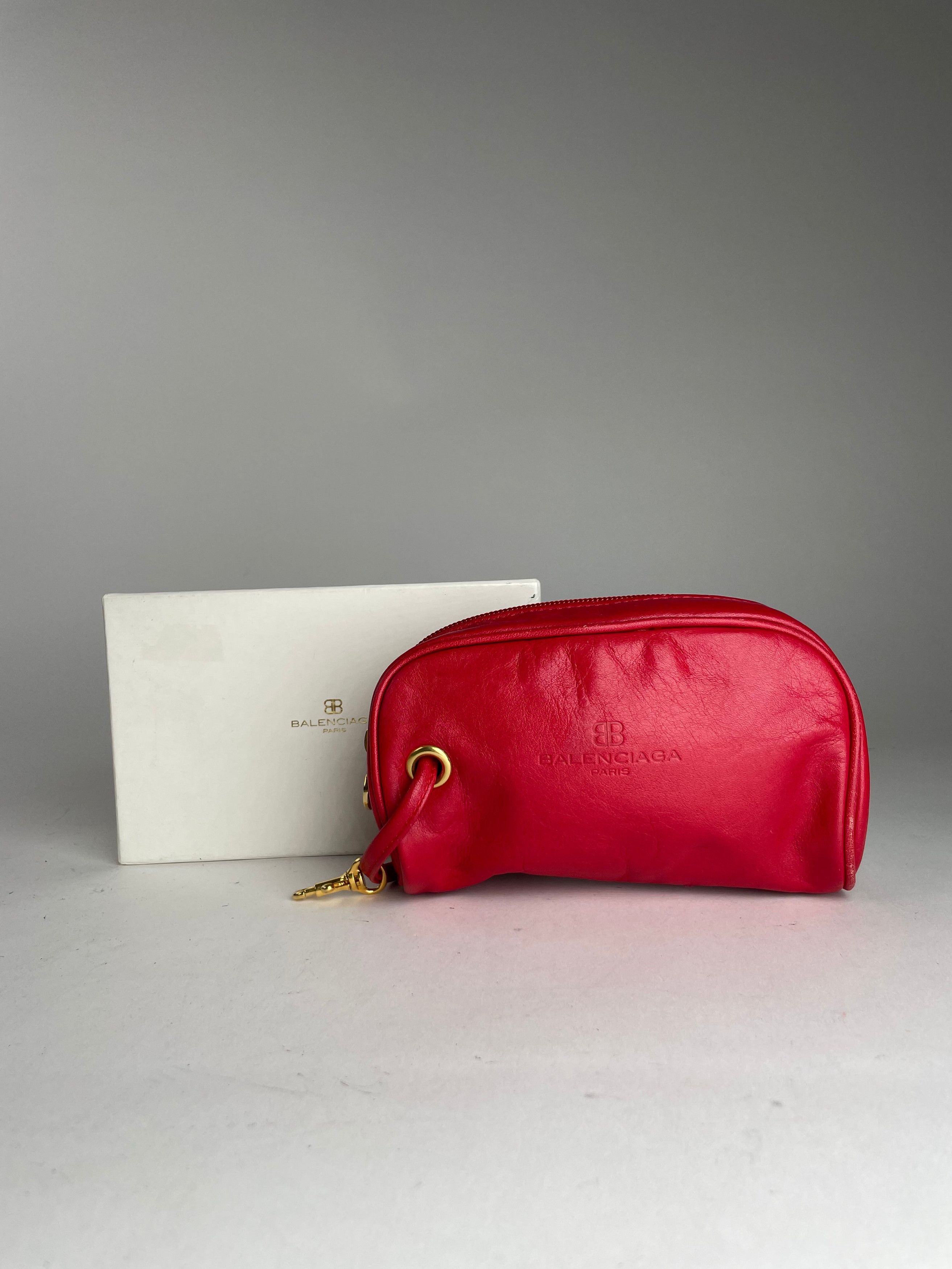Balenciaga Vintage leather Bag / Clutch Red Size ONE SIZE - 1 Thumbnail