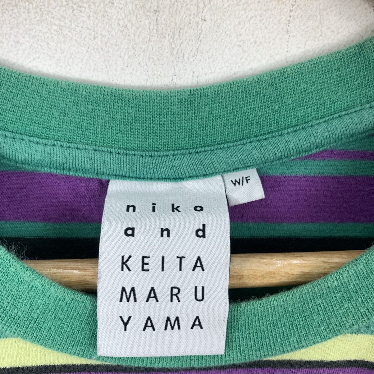 Japanese Brand NIKO AND Keita Maruyama Japanese Brand Stripes Tshirt Size M / US 6-8 / IT 42-44 - 5 Thumbnail