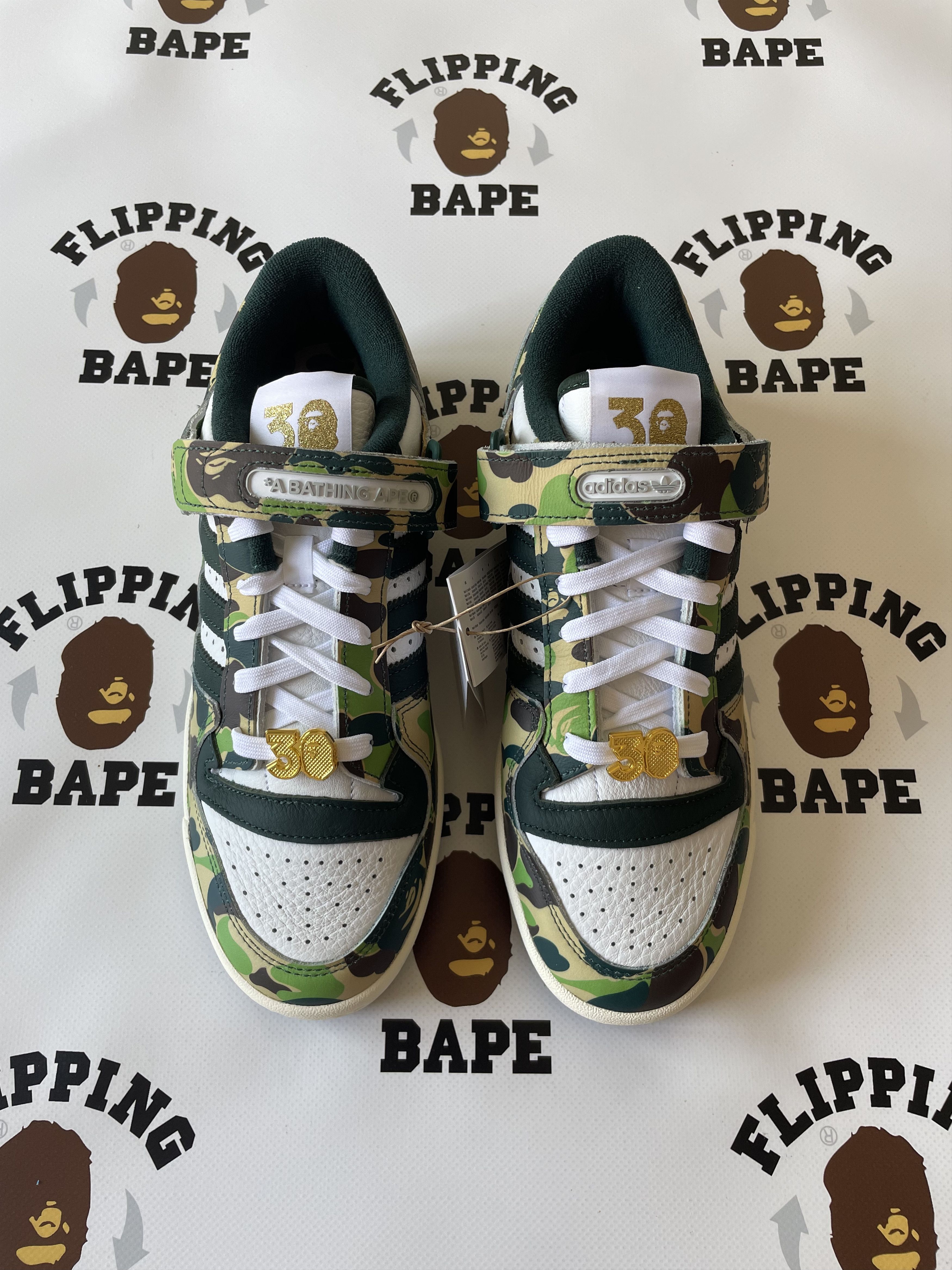 Adidas × Bape ADIDAS FORUM 84 BAPE LOW Size US 8.5 / EU 41-42 - 3 Thumbnail