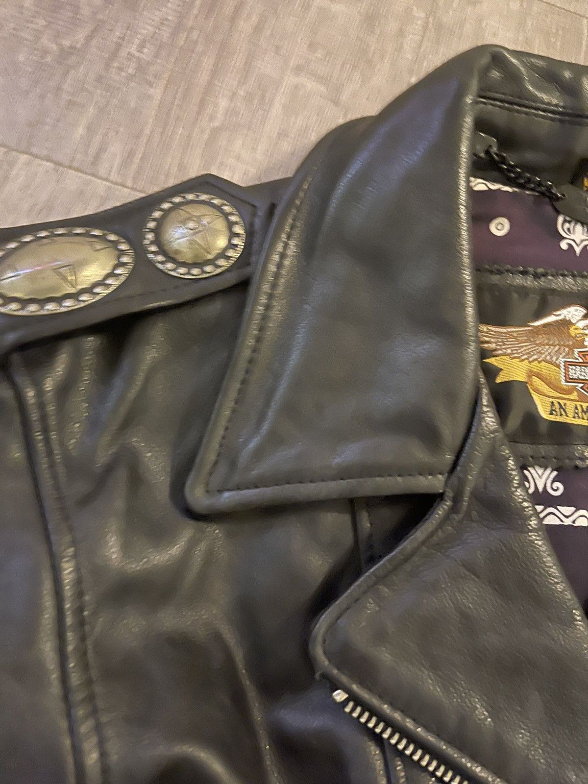 Harley Davidson HARLEY DAVIDSON HACIENDA LEATHER JACKET MED EXCELLENT CON Size M / US 6-8 / IT 42-44 - 5 Thumbnail