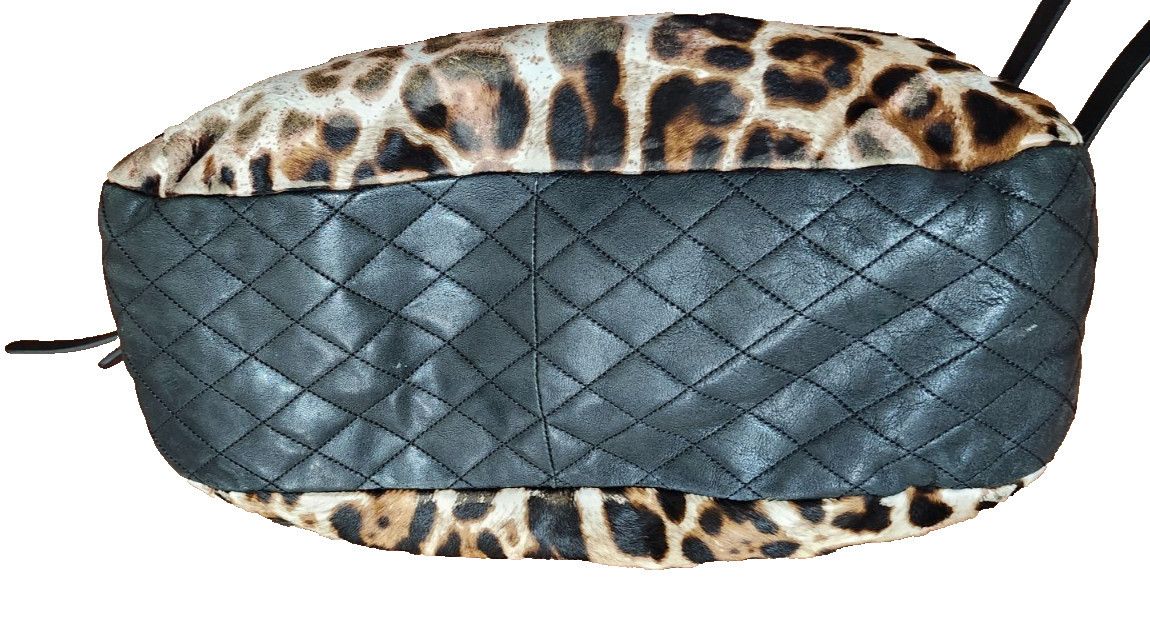 Jimmy Choo Jimmy Choo Animal Print Hobo Bag Fur & Leather Designer Size ONE SIZE - 11 Thumbnail