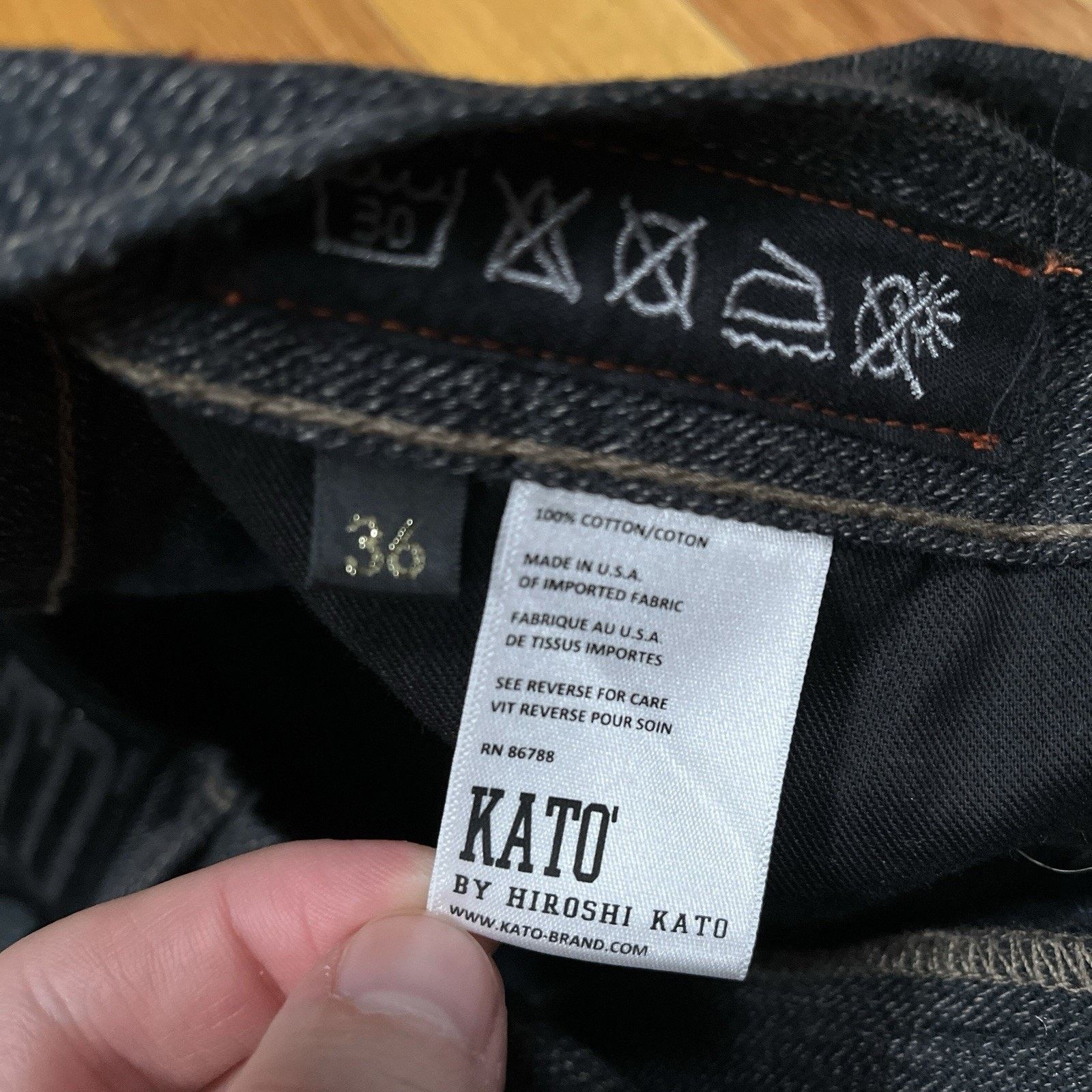KATO Hiroshi Kato Slouch Tweeded Forest Made In USA Jeans Flecked Size US 36 / EU 52 - 4 Thumbnail