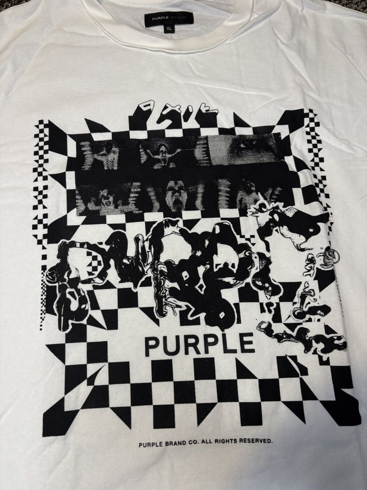 Purple Brand Purple Brand Exit tee ‘off-white’ Size US XL / EU 56 / 4 - 2 Thumbnail