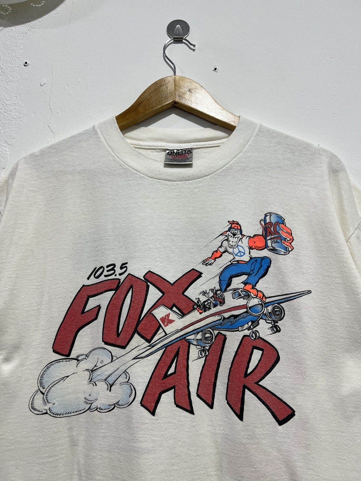 Vintage Vintage 90’s Fox Air Tour Promo Tshirt Size US XL / EU 56 / 4 - 2 Thumbnail
