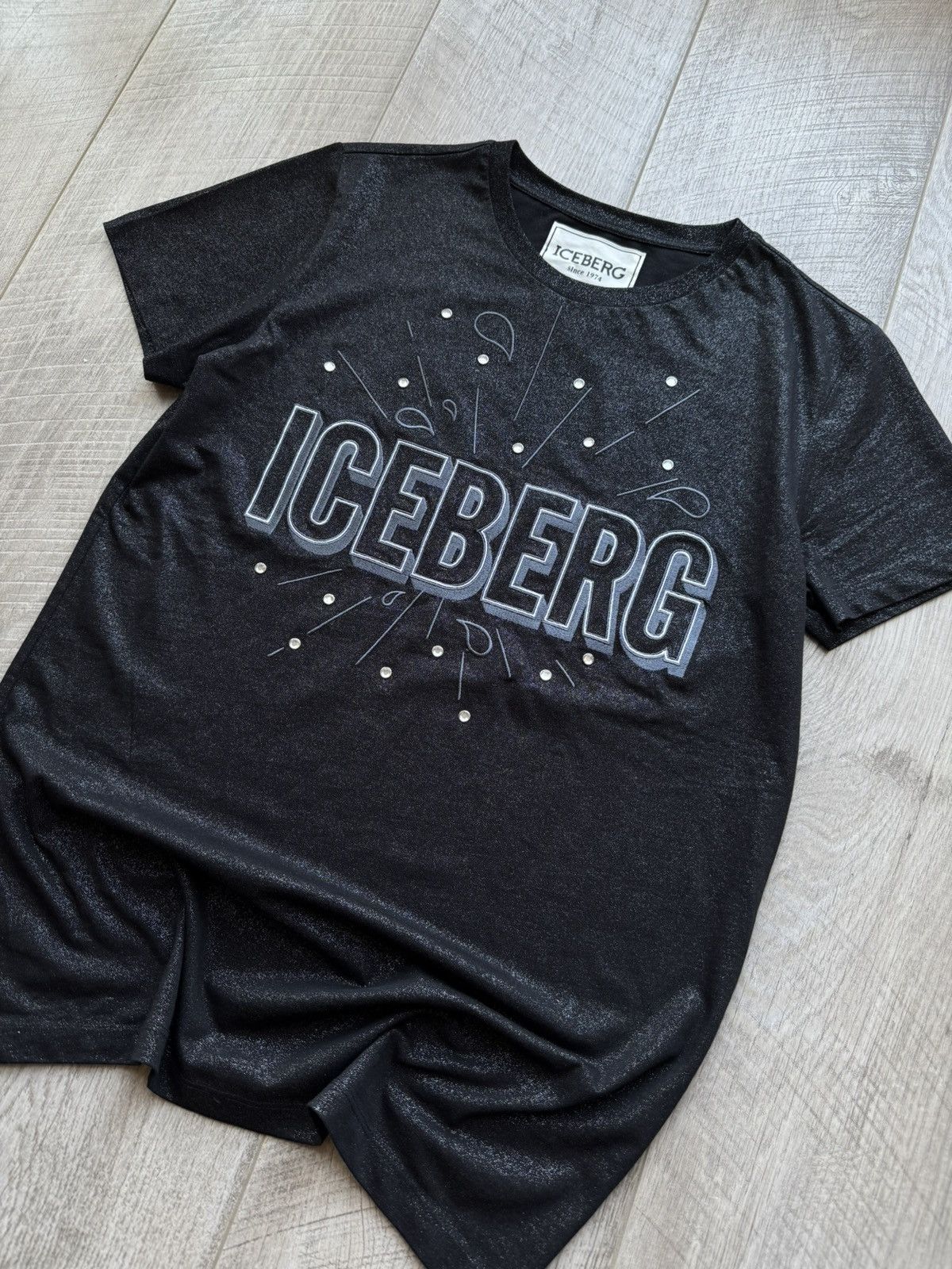 Iceberg Iceberg shiny t-shirt with embroidered logo Size M / US 6-8 / IT 42-44 - 2 Thumbnail
