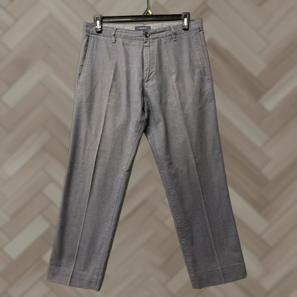 Banana Republic Banana Republic Men Chino Pants 32x30 Regular Gray Cotton Casual/0083 Mens Size US 32 / EU 48 - 1 Thumbnail