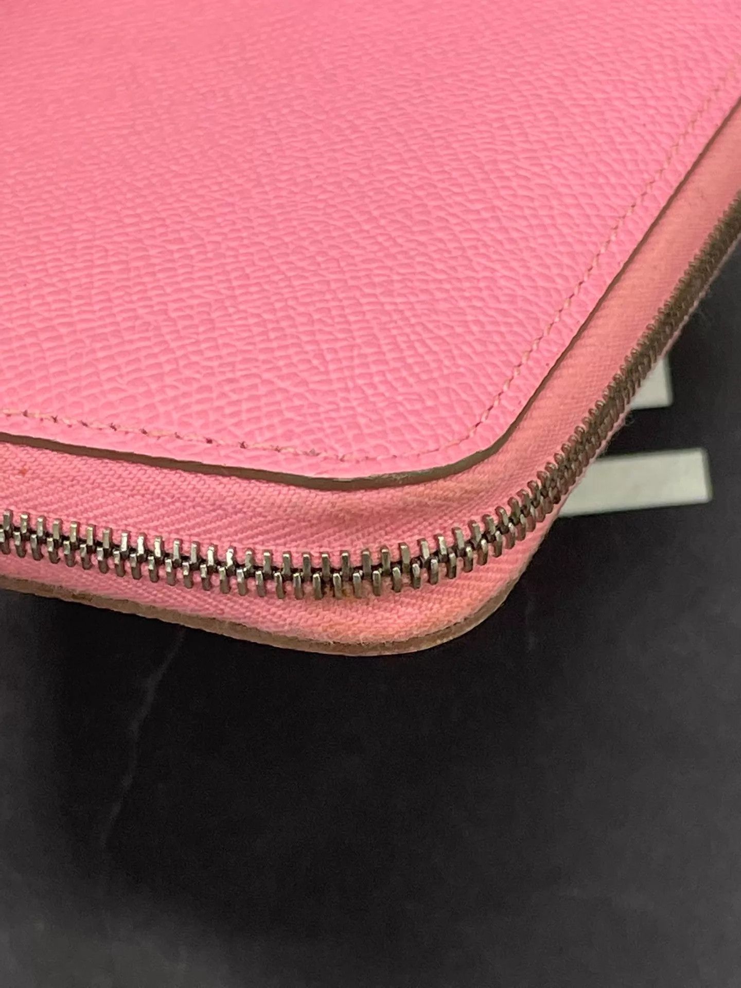Hermes Hermes Pink Silkin Y Stamp Card Wallet Size ONE SIZE - 4 Thumbnail