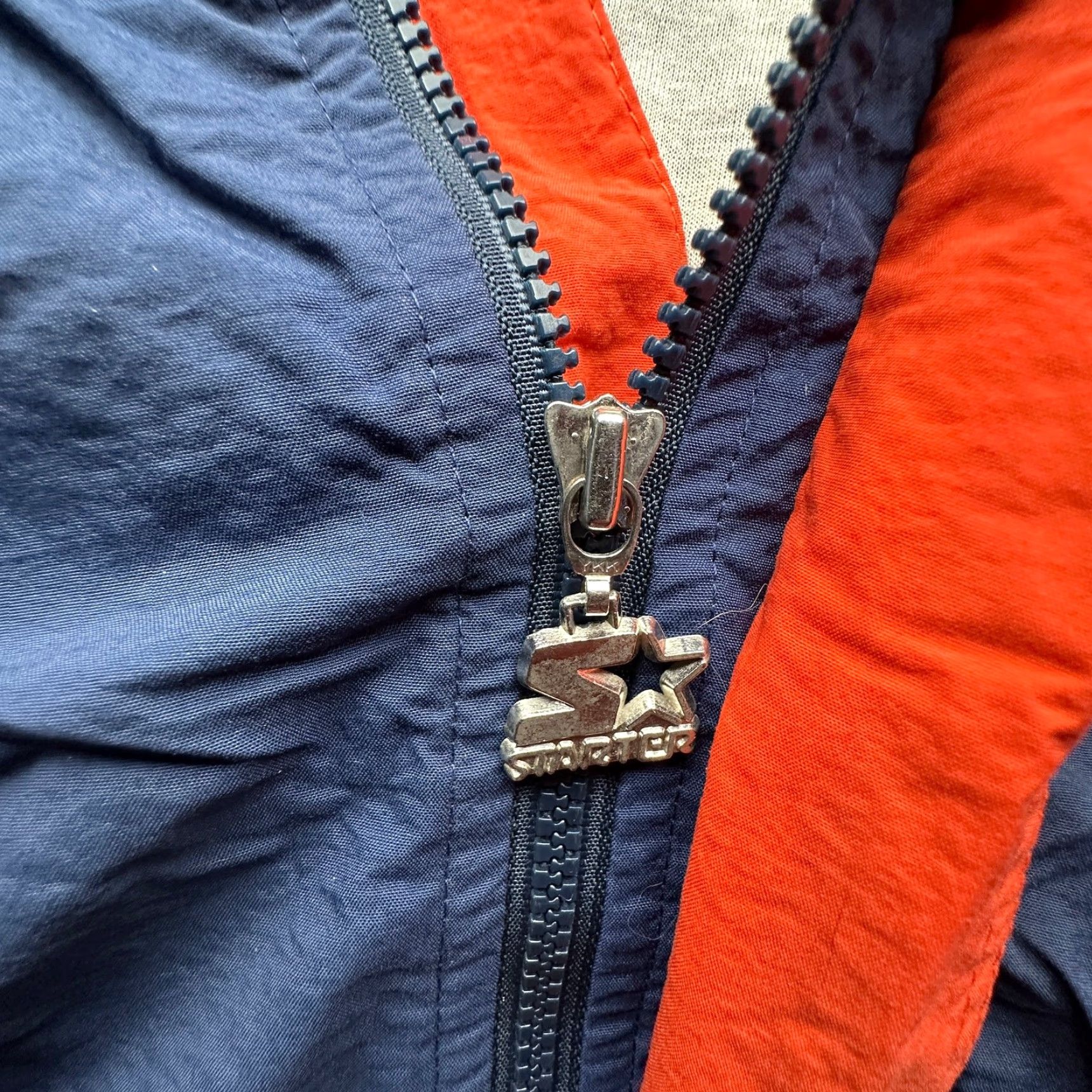 Starter VINTAGE 90s Starter Syracuse University Full Zip Windbreaker Jacket Mens XL Navy Orange Windbreaker Jacket Size US XL / EU 56 / 4 - 7 Thumbnail