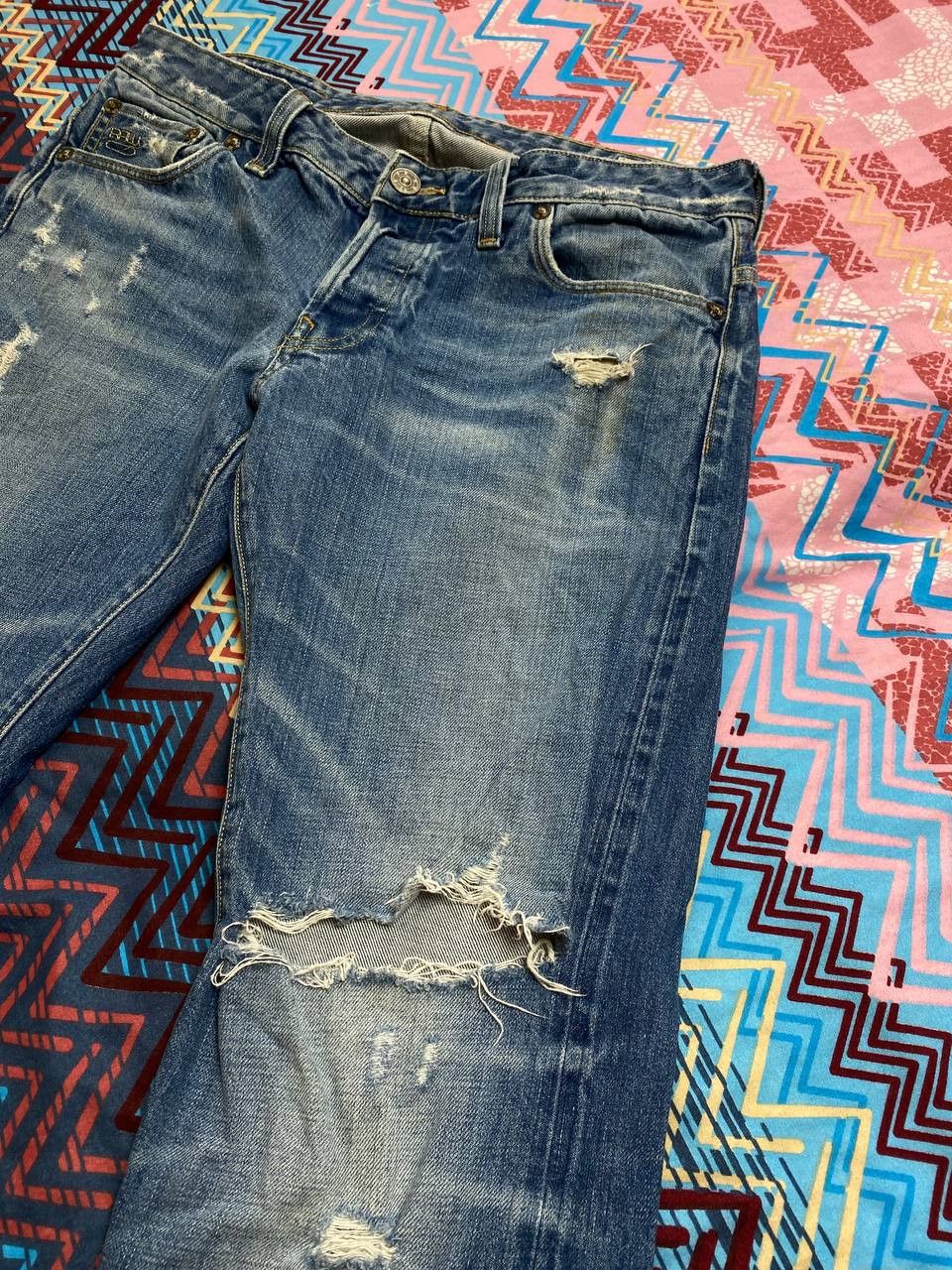 G-Star × Vintage Vintage G-Star Raw Distressed Tapered Jeans G-star 96 Y2K Size US 32 / EU 48 - 22 Thumbnail