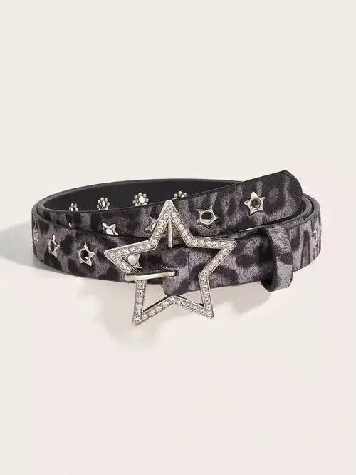 Cowboy Equipment Mayumi x Nami 112 cm pu Leathe r Belt Star buckle Size ONE SIZE - 1 Thumbnail