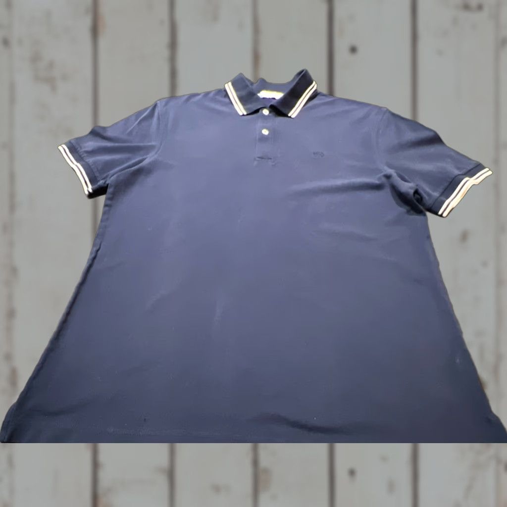 Southern Tide Southern Tide Polo Shirt Men’s Large Navy Blue White Stripe Golf Activewear Size US L / EU 52-54 / 3 - 1 Thumbnail