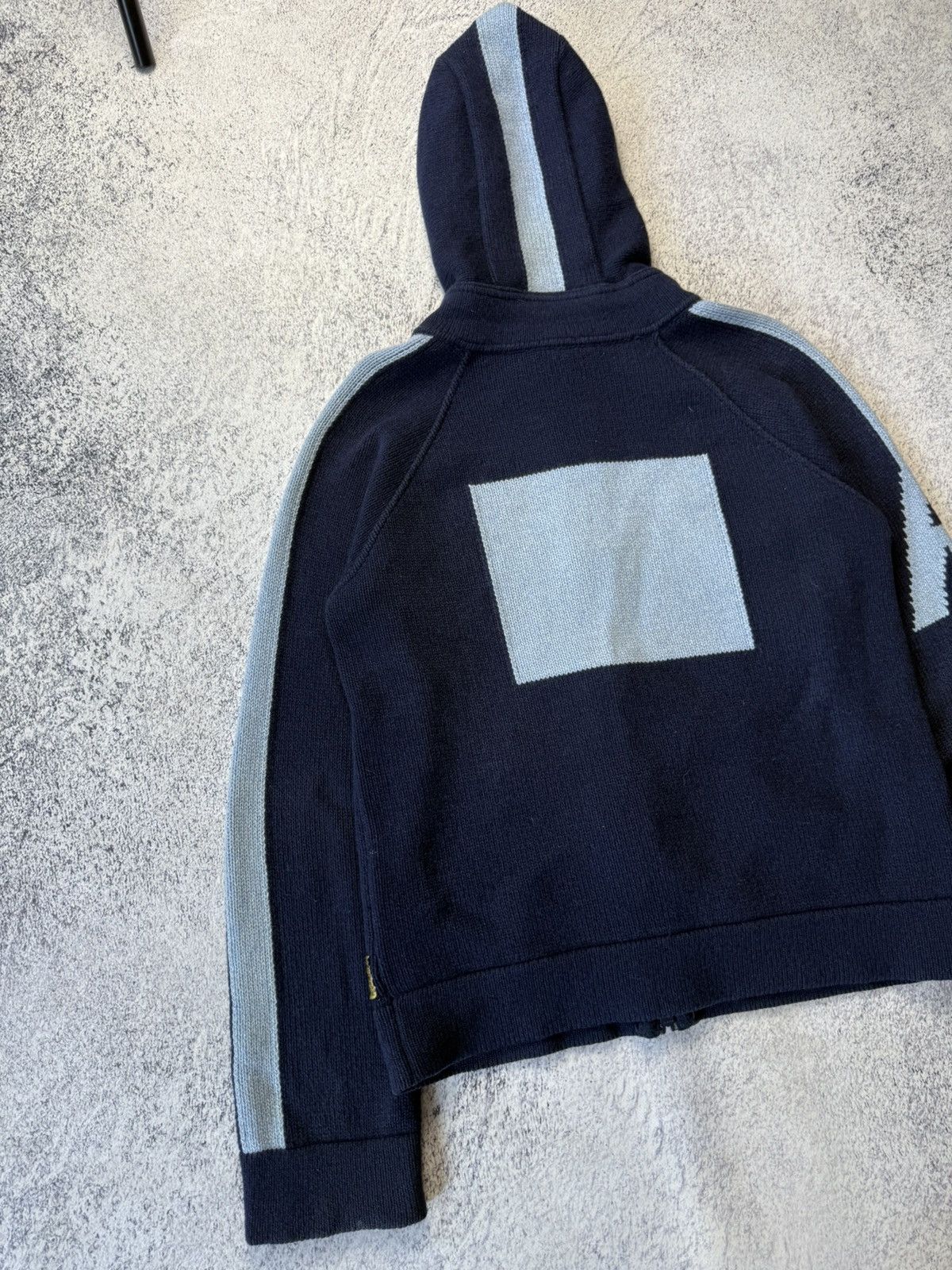 Armani Vintage Armani Jeans Knitwear Hoodie Y2K big Logo Size US L / EU 52-54 / 3 - 18 Thumbnail
