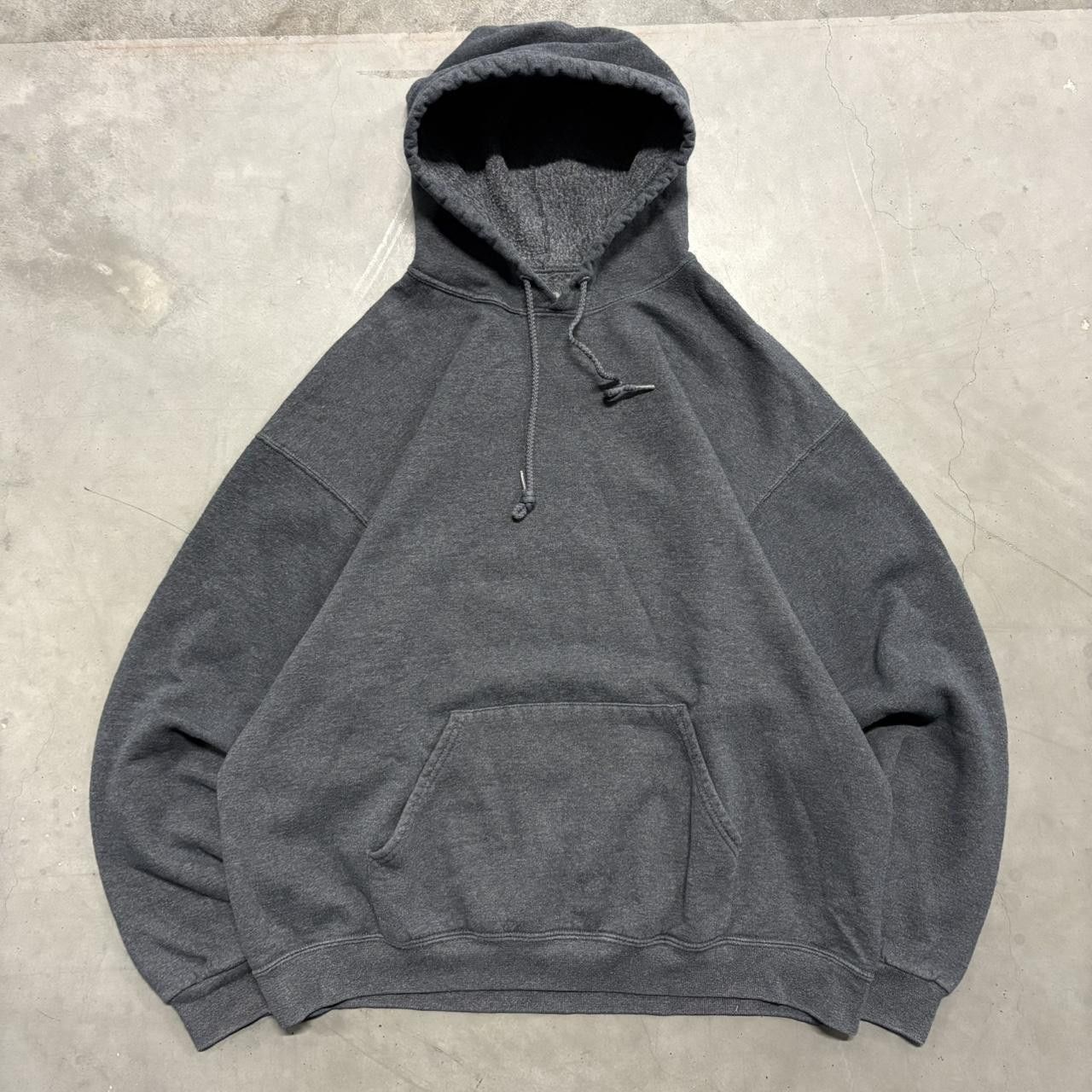 Vintage Crazy Vintage Y2K/2000s Blank Dark Grey Minimalistic Essential Hoodie! Size US XL / EU 56 / 4 - 1 Thumbnail