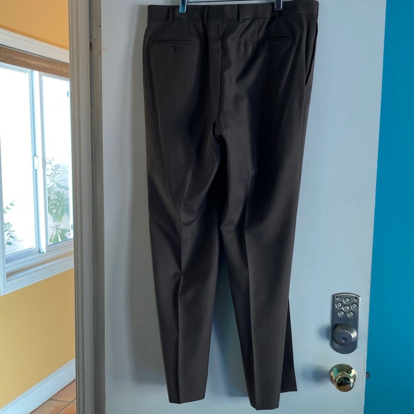 Canali Canali Mens Size 36 X 32 Brown 100% Wool Trousers Dress Pant Size 36R - 7 Thumbnail