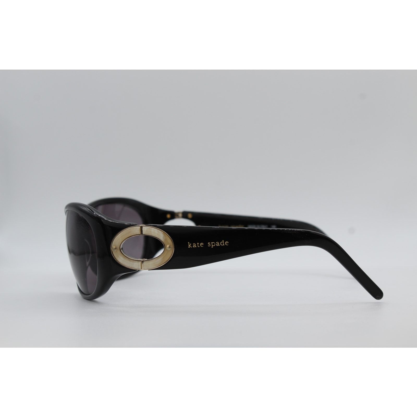 Kate Spade Kate Spade DALE/S 807 120 Horn Accent Black Sunglasses Size ONE SIZE - 4 Thumbnail