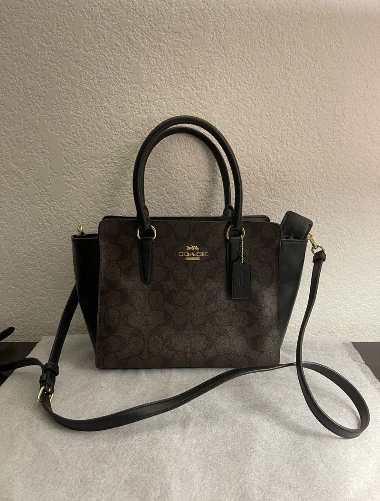 Coach Coach Leah Satchel In Signature Canvas Bag Size ONE SIZE - 1 Thumbnail