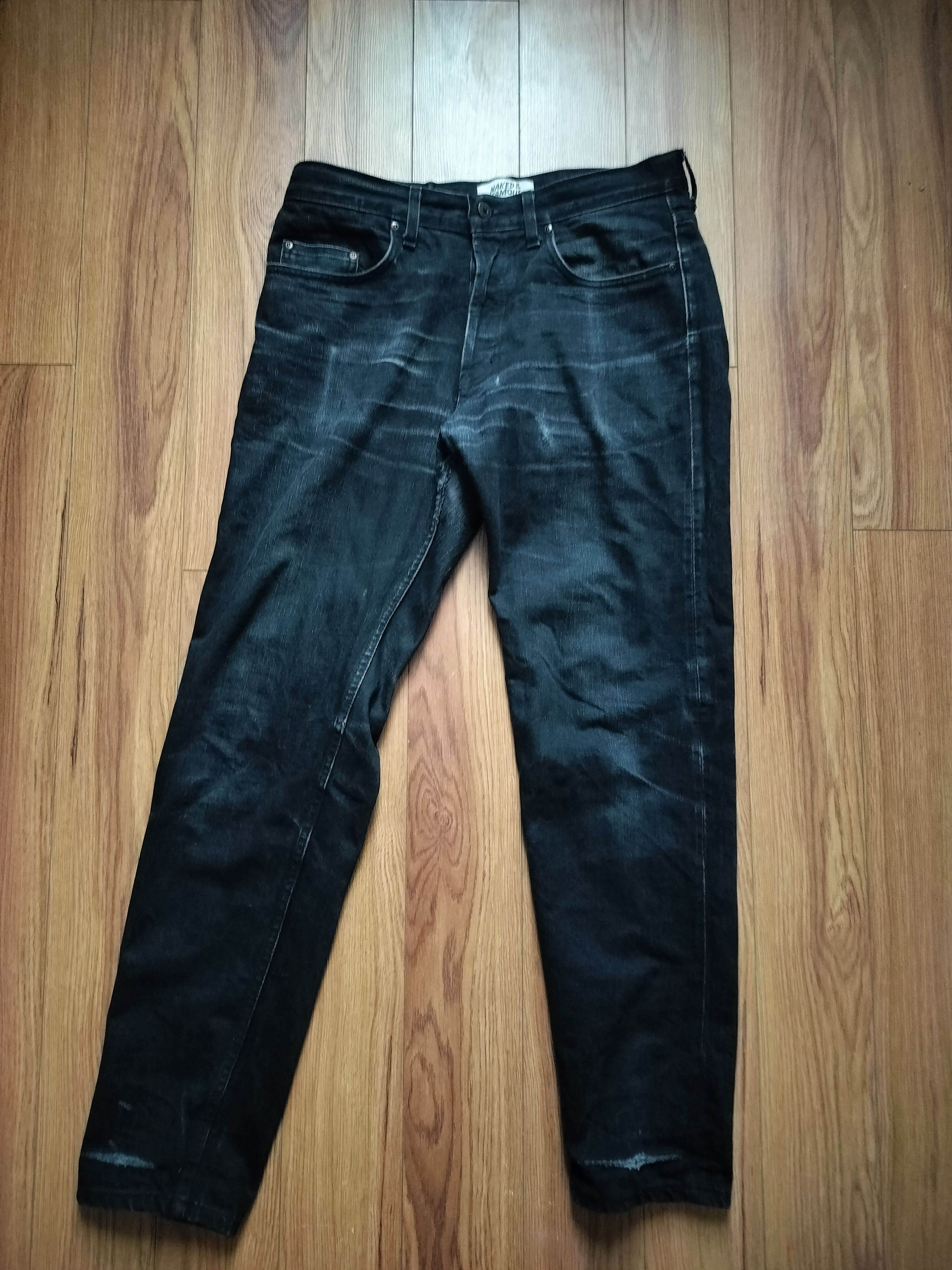 Naked & Famous Naked and Famous Black Denim Easy Guy 33 Size US 33 - 1 Thumbnail