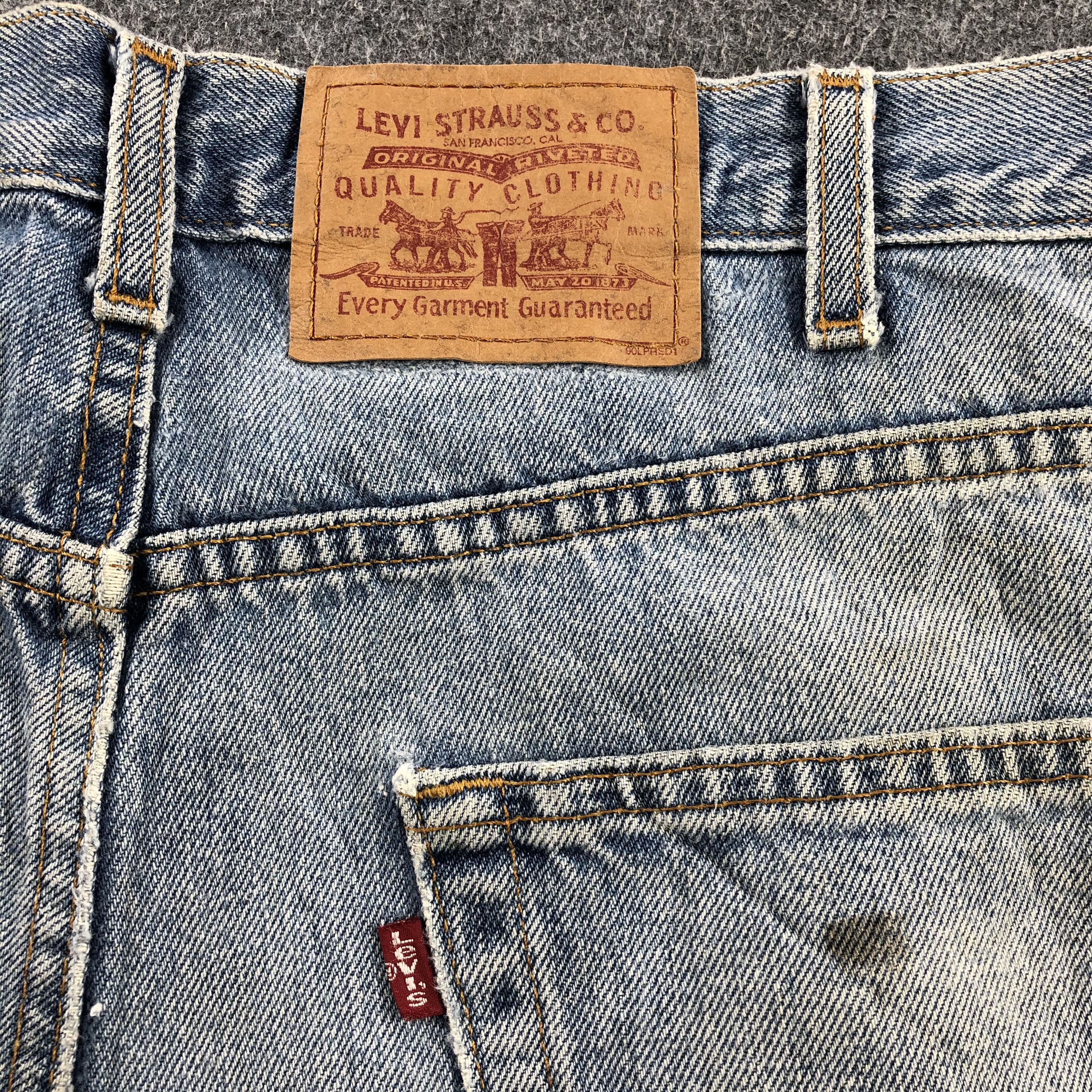 Levi's Vintage Levis Jeans Lot 565 Stone Washed Denim-J1049 Size US 37 - 5 Thumbnail
