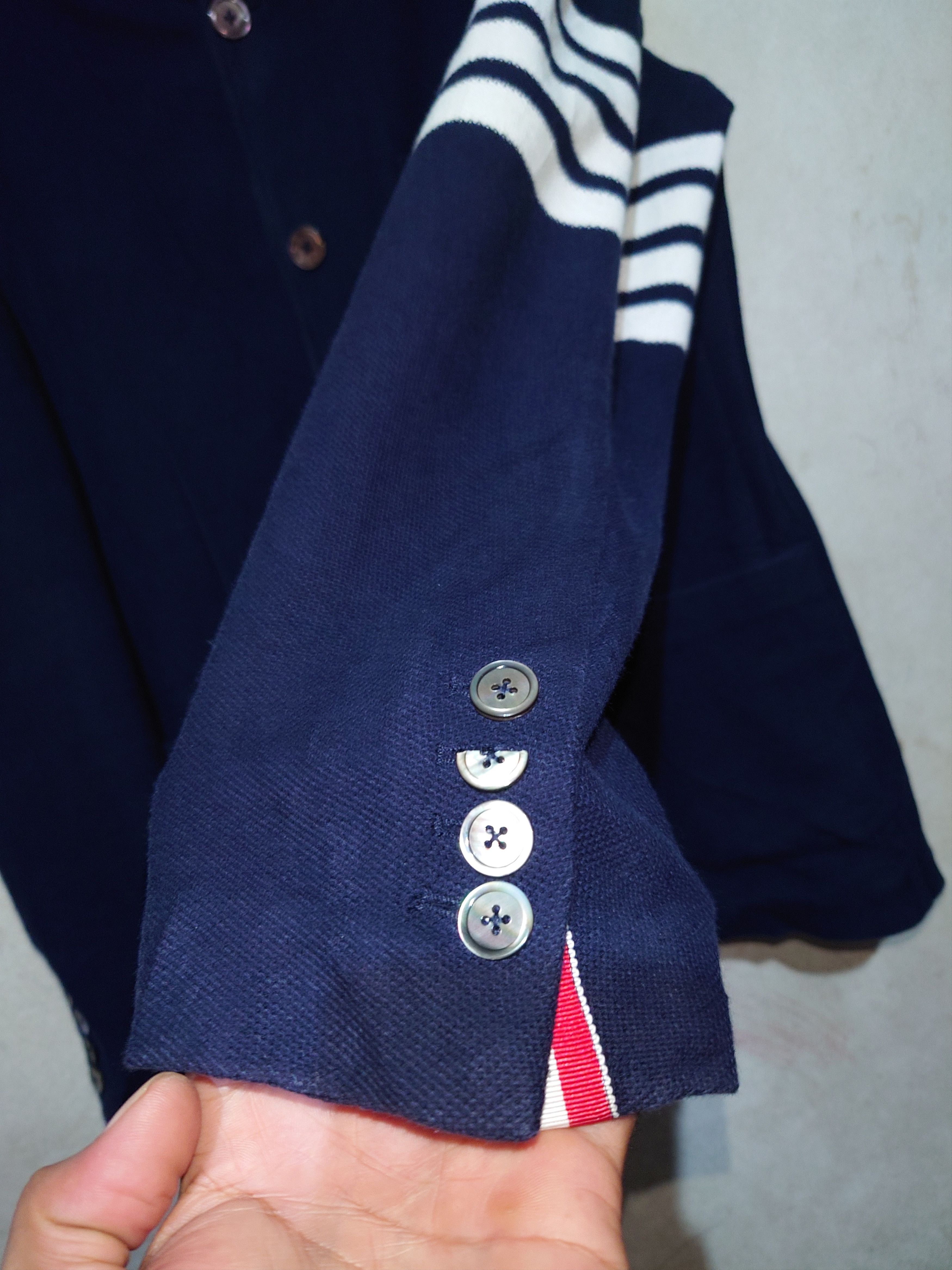 Thom Browne Thom Browne 4-bar Tech Pique Sportcoat Navy Size 1 Size US S / EU 44-46 / 1 - 10 Thumbnail