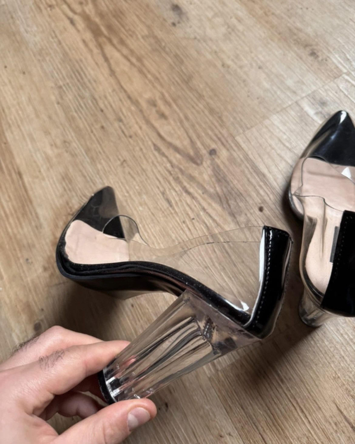 Valentino Valentino vintage transparent heels Size US 5 / IT 35 - 6 Thumbnail