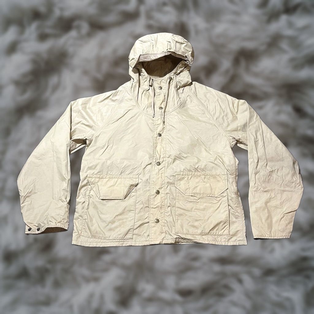 VINTAGE Columbia Jacket Parka Gore-Tex Windbreaker Outdoor Clothing XL Brown Men Zip Removable Hood Zipped Pockets Insulated Winter United States