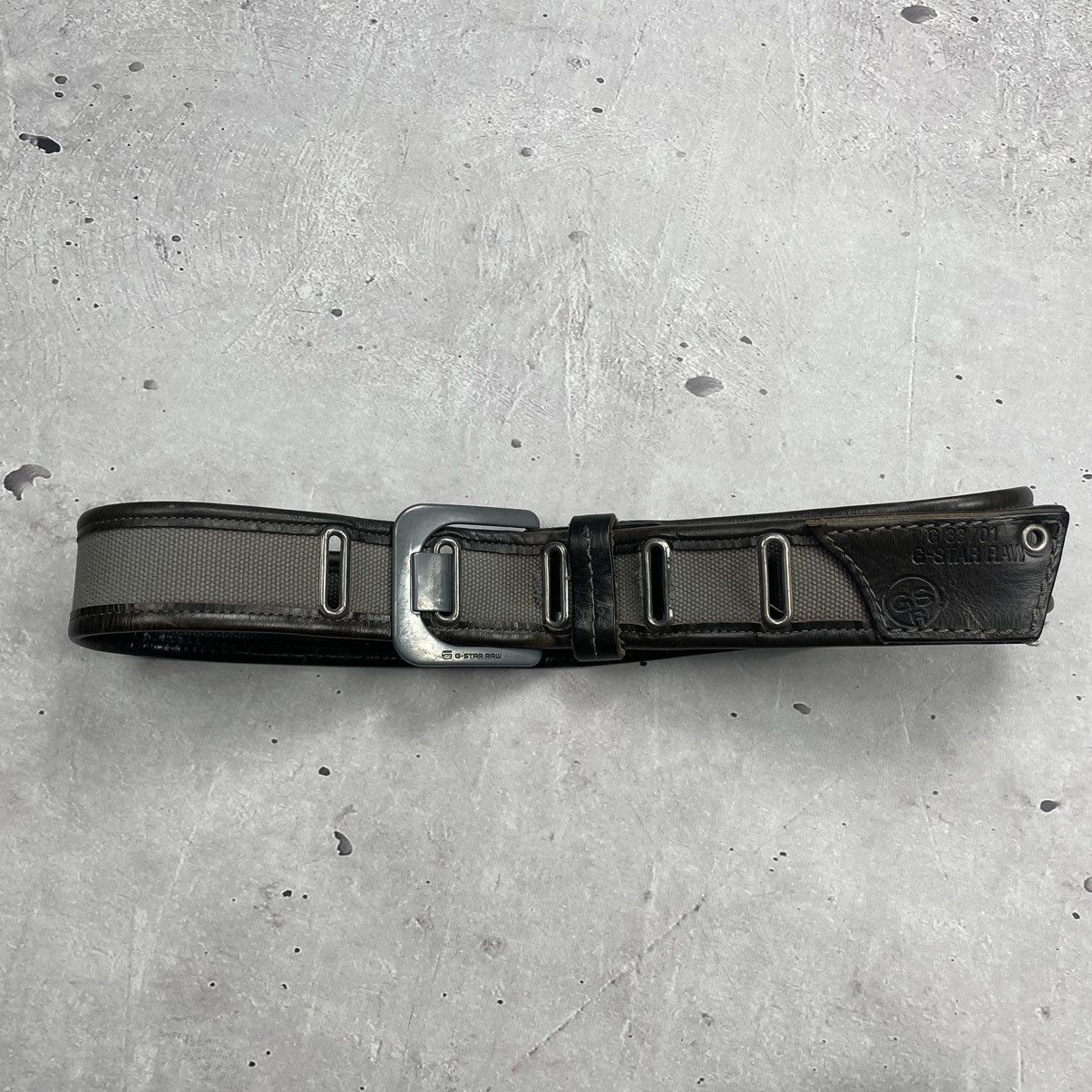 G-Star × Japanese Brand × Vintage Vintage avantgarde G-star RAW leather belt y2k Size ONE SIZE - 5 Thumbnail