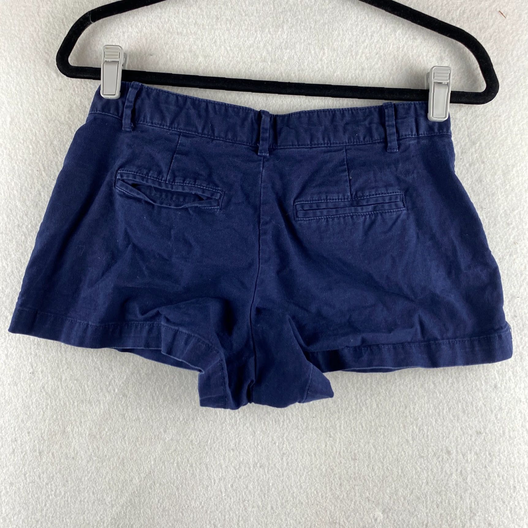 Gap Gap Shorts Womens 02P Blue Chino Shorts Casual Adult Petite 28in Blue Cotton Spandex Pocket Slant Pockets Regular Rise 2in Inseam Summer Autumn Womens Size 26" / US 2 / IT 38 - 7 Thumbnail