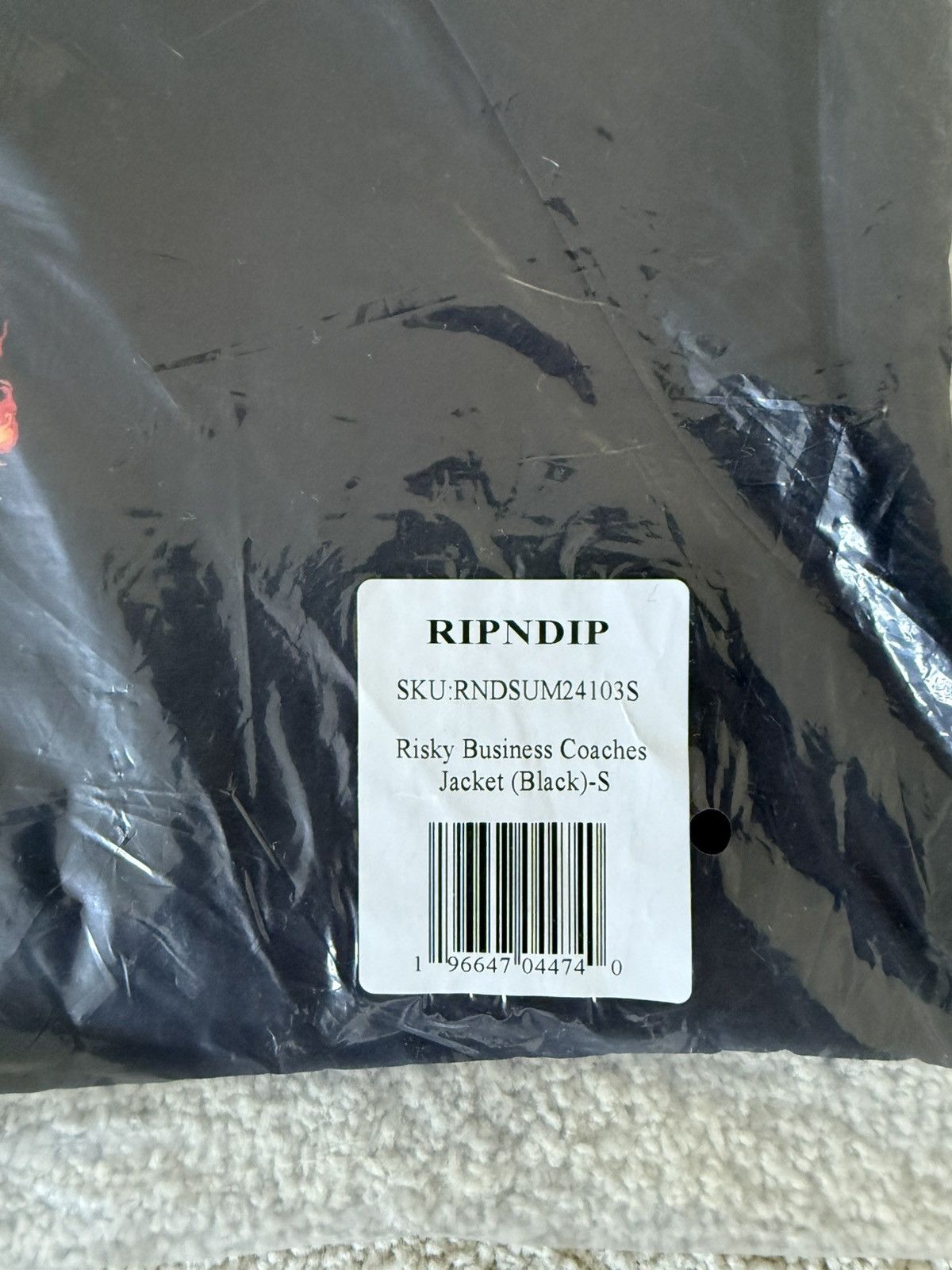 RIPNDIP RIPNDIP RISKY BUSINESS COACHES JACKET- BRAND NEW SIZE SMALL Size US S / EU 44-46 / 1 - 3 Thumbnail