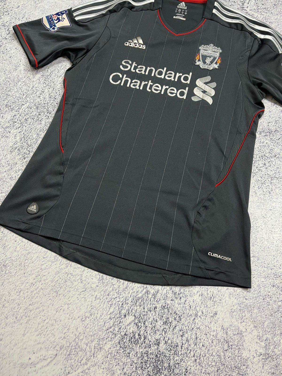 Adidas Adidas Liverpool 2011/12 Away Soccer Jersey Football Shirt Size US S / EU 44-46 / 1 - 5 Thumbnail