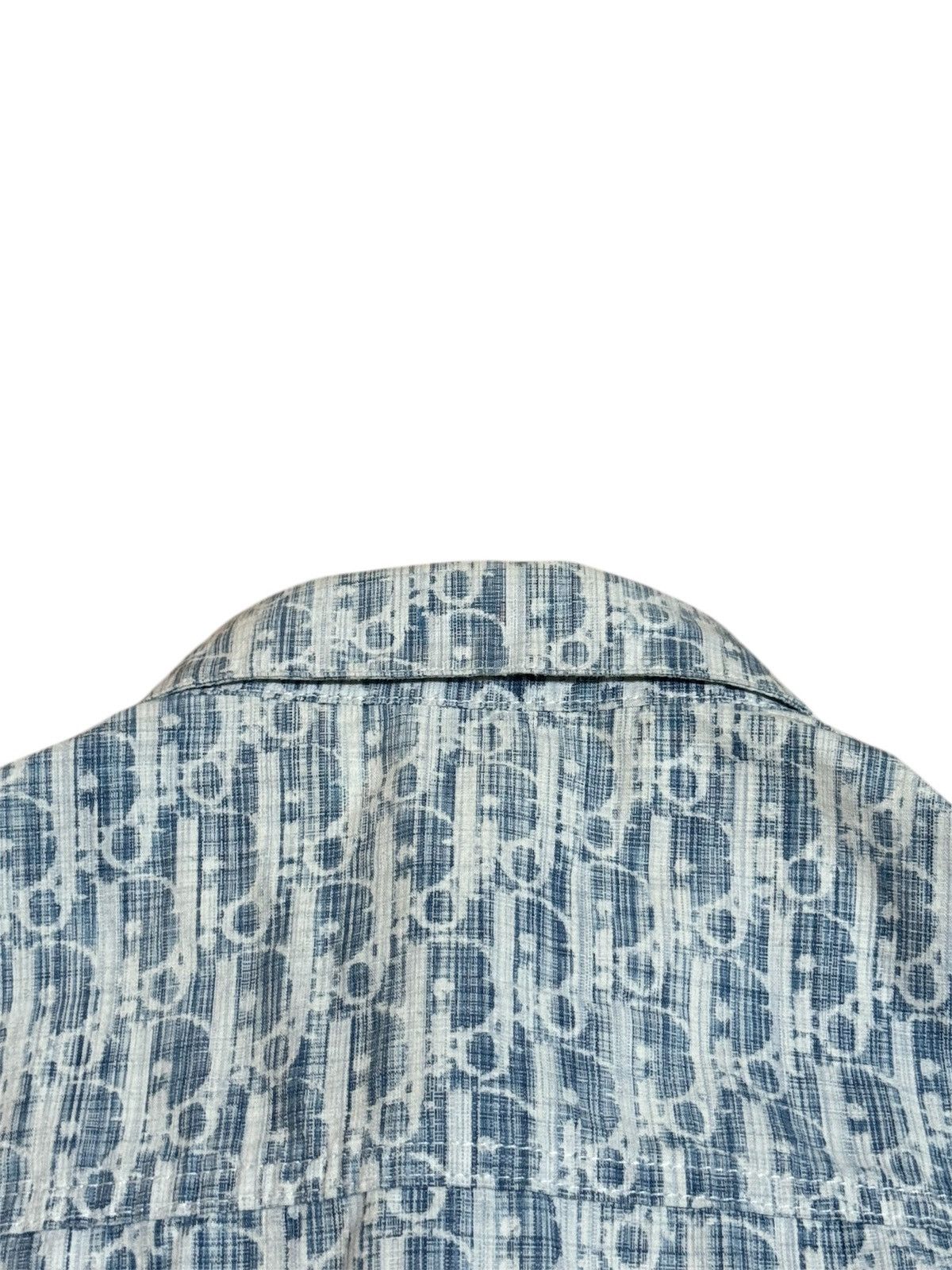 Dior 🔥2400$ Dior Oblique Kasuri Monogram Cotton Denim Overshirt Size US M / EU 48-50 / 2 - 19 Thumbnail