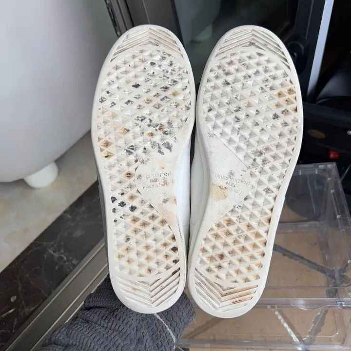 Louis Vuitton Louis Vuitton Orange and White Fashion Sneakers -2508 Size US 9.5 / EU 42-43 - 4 Thumbnail